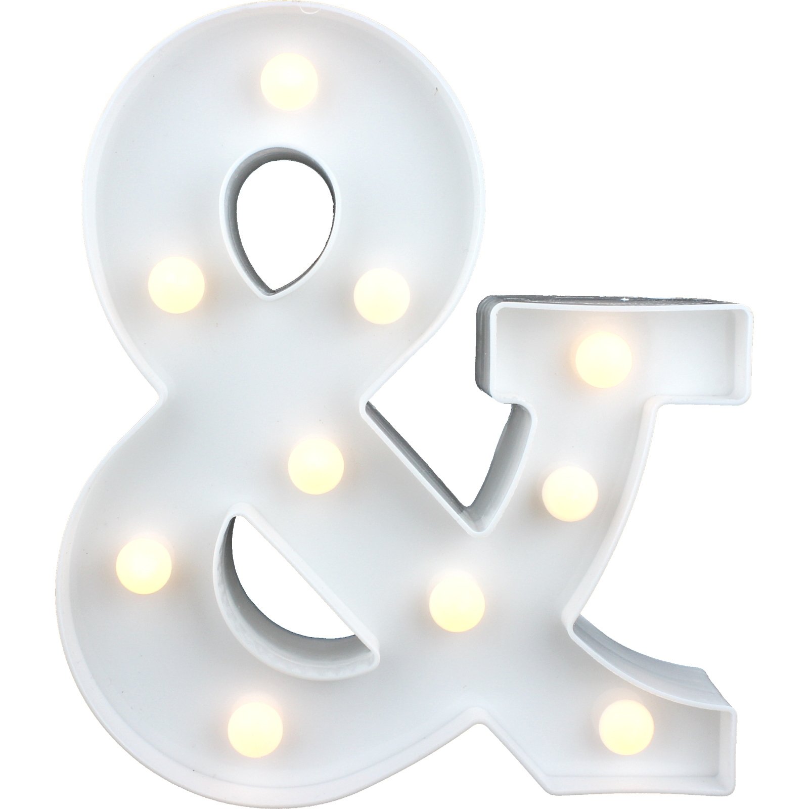 LED Light Up Ampersand White