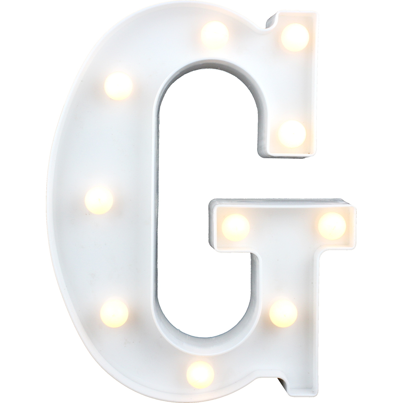 LED Light Up Letter G White