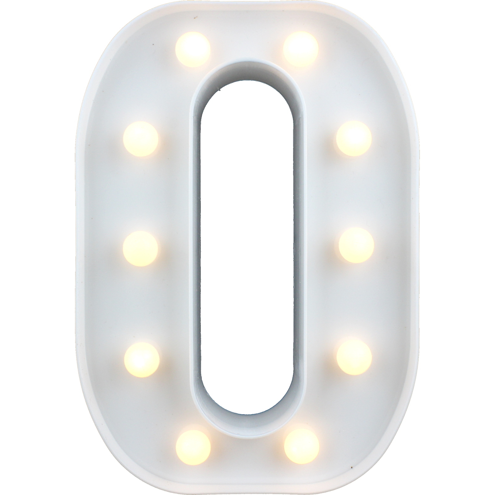 LED Light Up Letter O White