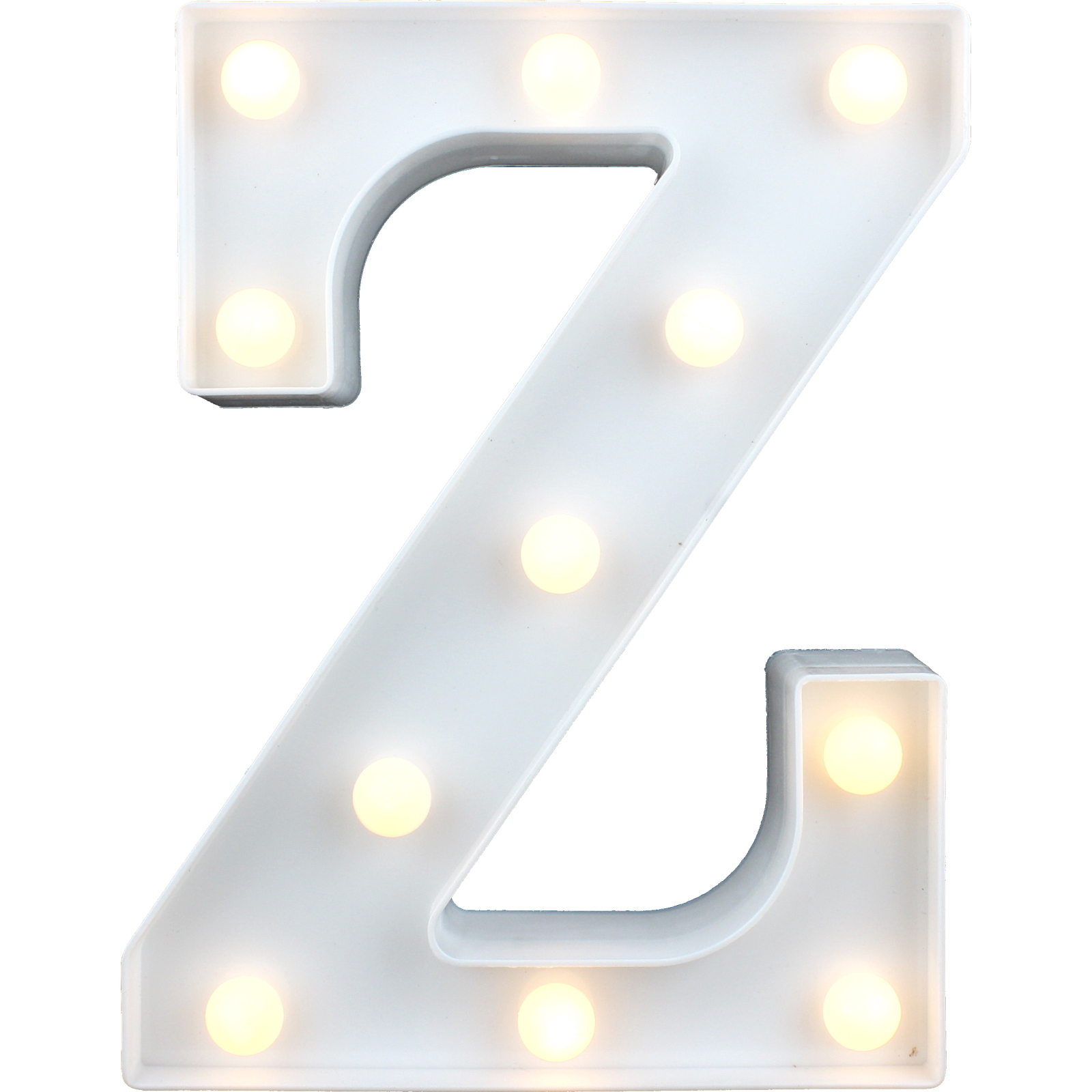 LED Light Up Letter Z White