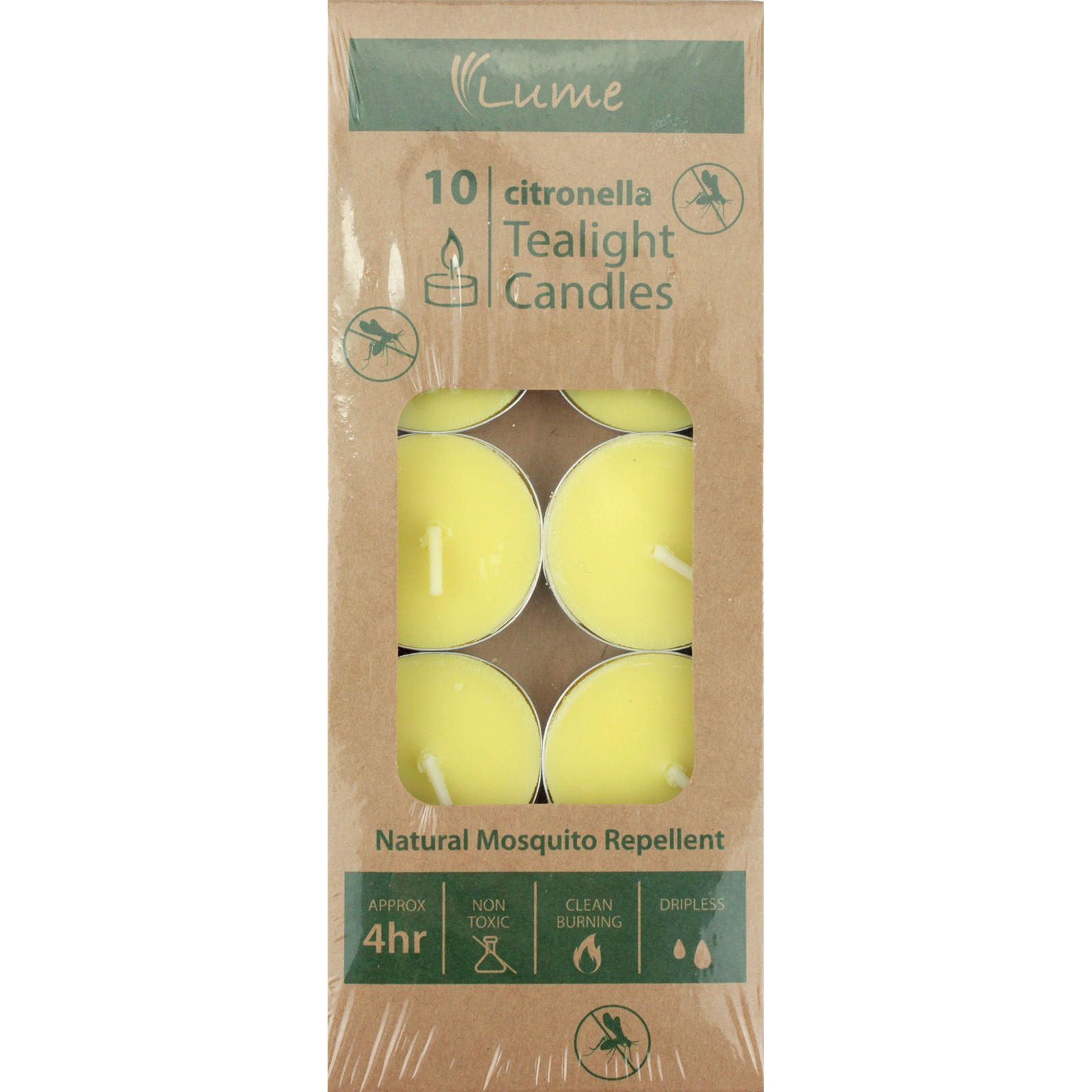 Citronella Tealight Candles (Pack of 10) Discount Party Supplies