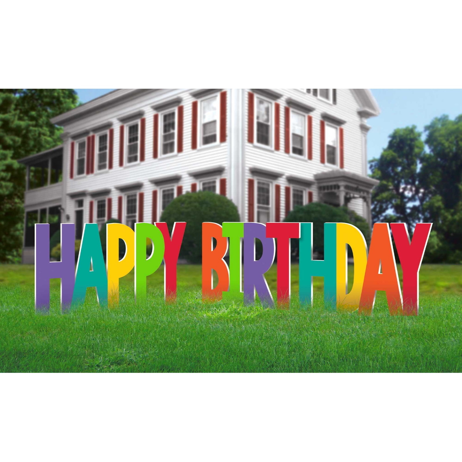 Happy Birthday Corflute Yard Signs