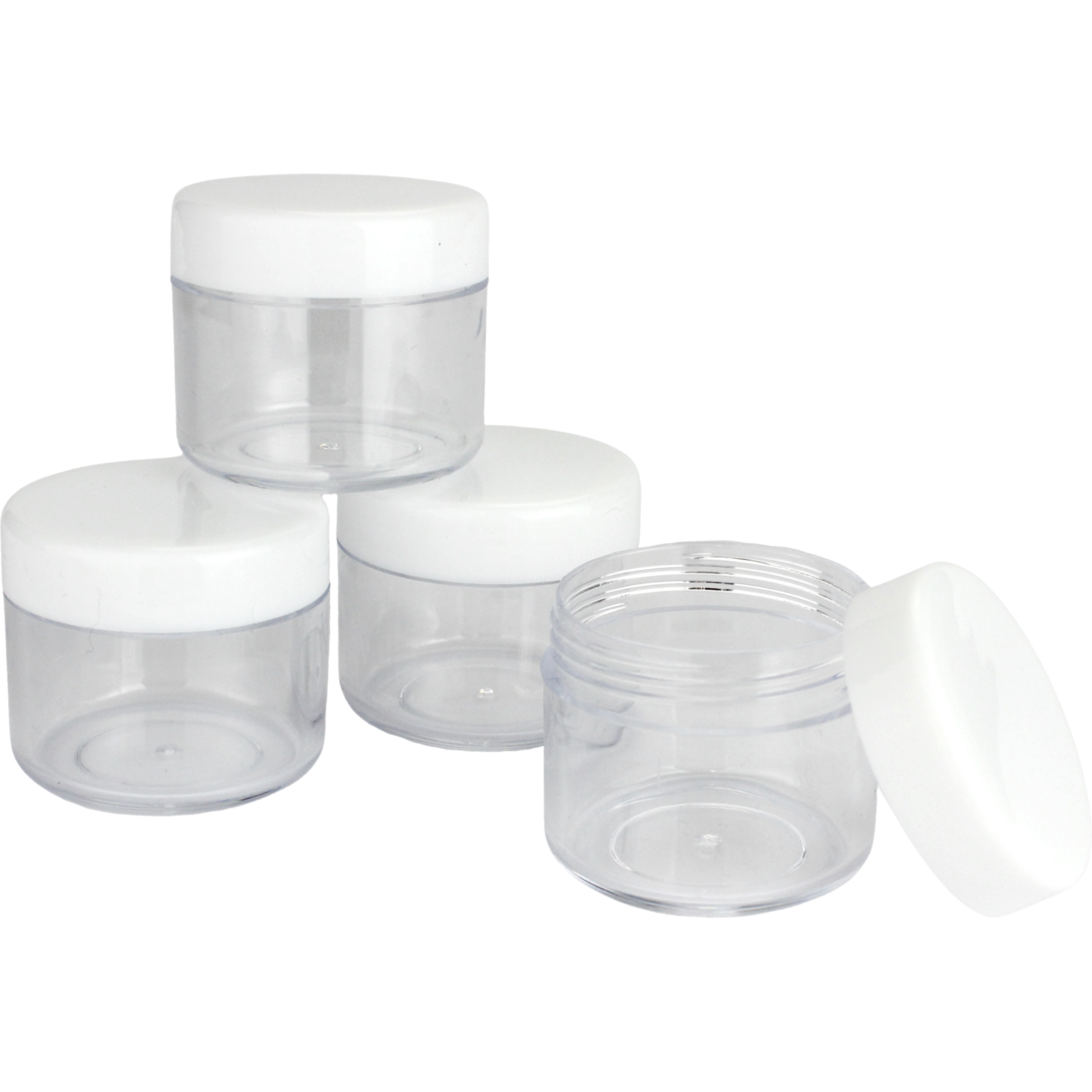 Mini Plastic Travel Jars (Pack of 4)