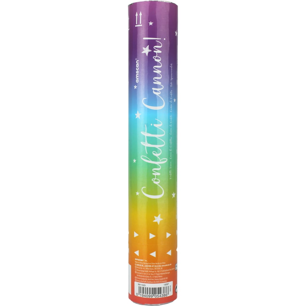 Rainbow Confetti Cannon | Discount Party Supplies - Discount Party Supplies