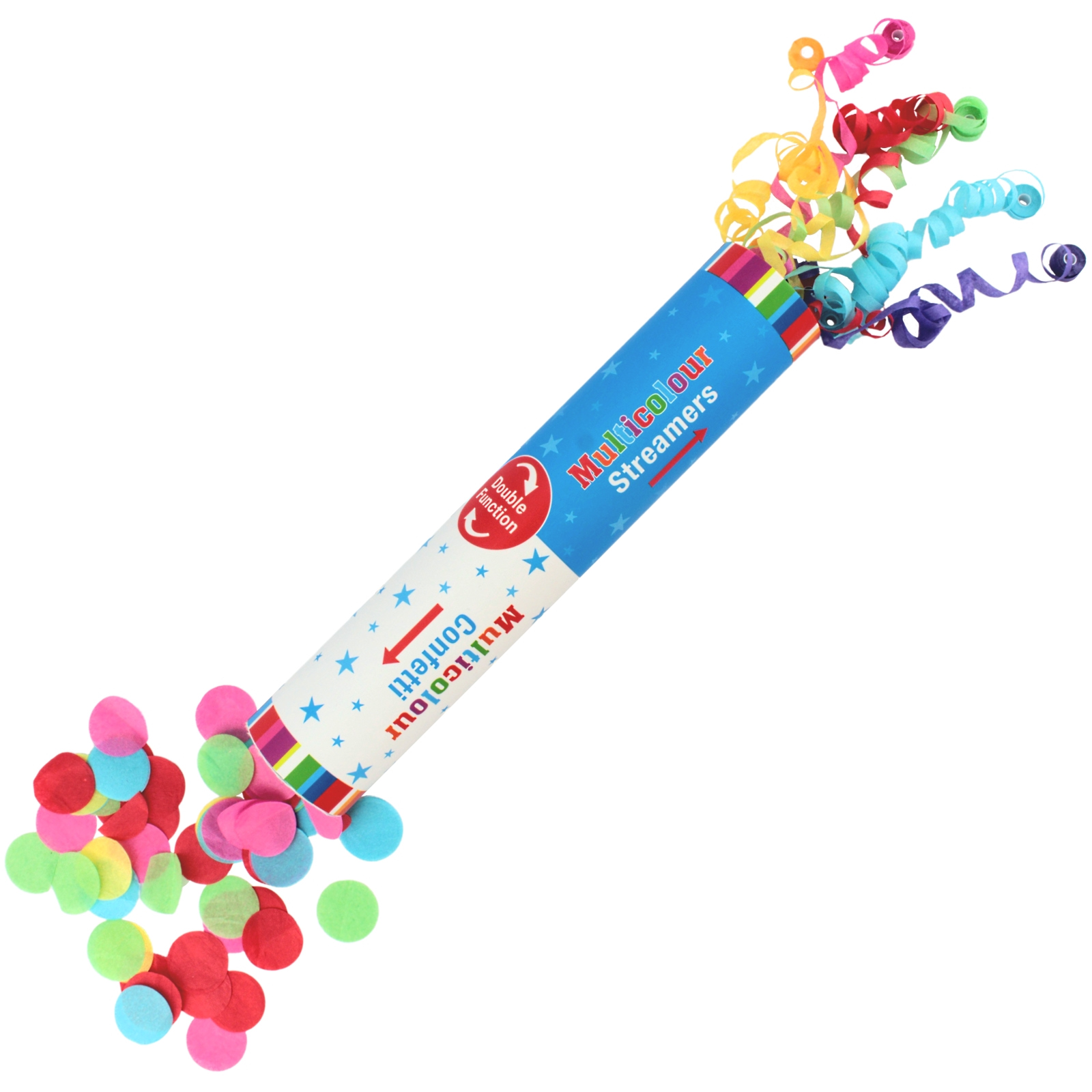 Confetti Streamer Dual Throw Stick 25cm