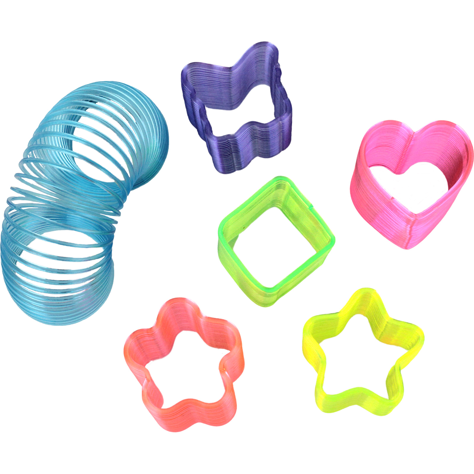 48Pcs Assorted Shapes Mini Slinky Springs