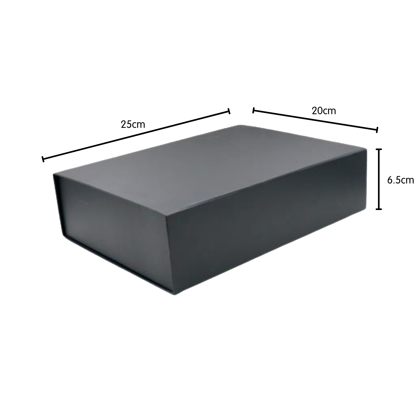 Medium Black Magnetic Gift Box (25cm x 20cm) | Black Party Supplies ...