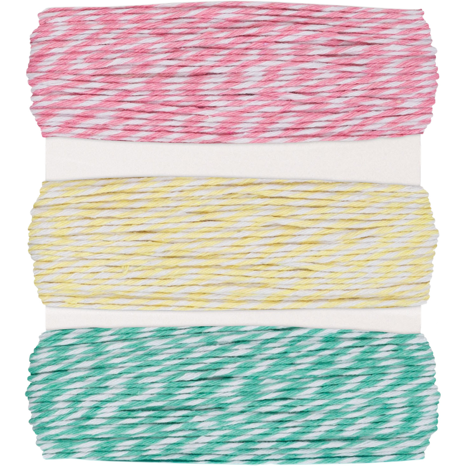Pretty Pastel Striped Twine (Pack of 3) 