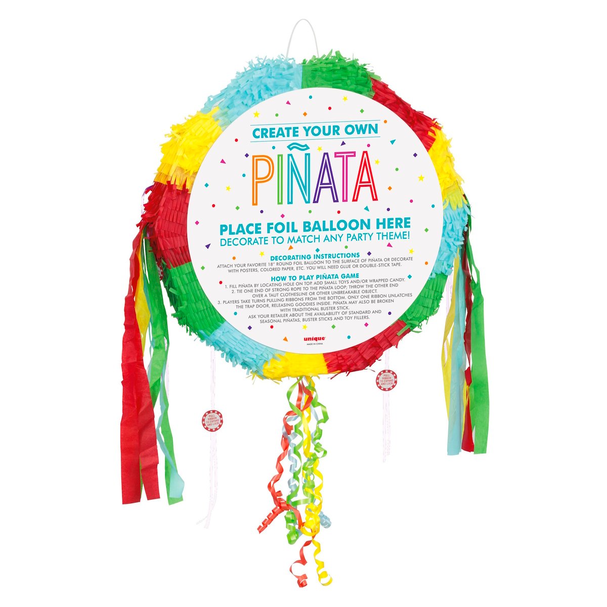 Pull String Cake Pinata Create Your Own Pull String Pinata | Pinatas & Pinata Party Supplies ...