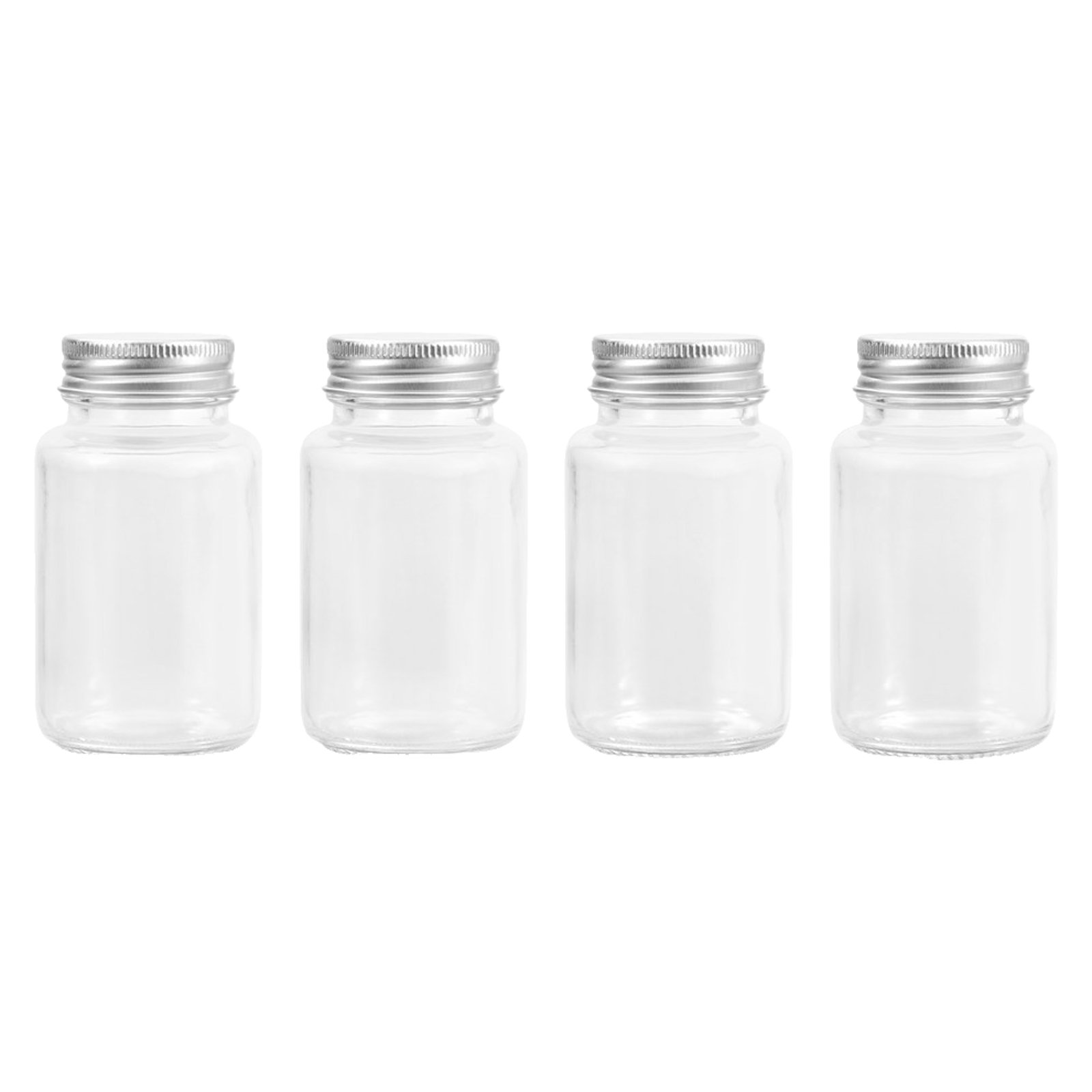 Capri Screw Top Air Tight Glass Preserving Jars 100ml (Pack of 4)