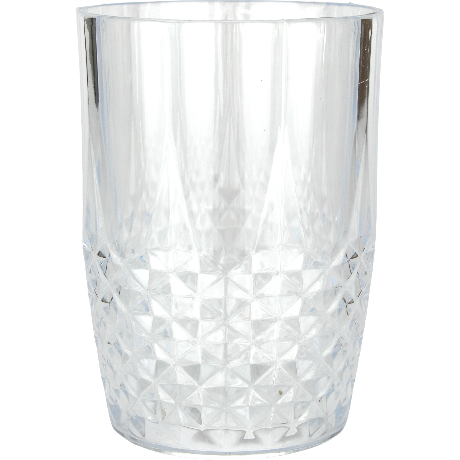 Crystal Style Deco Clear Plastic Tumbler Glass 400ml 