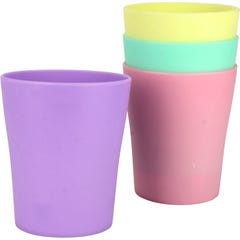 Summer Sorbet Reusable Plastic Cups 280ml Pack of 4