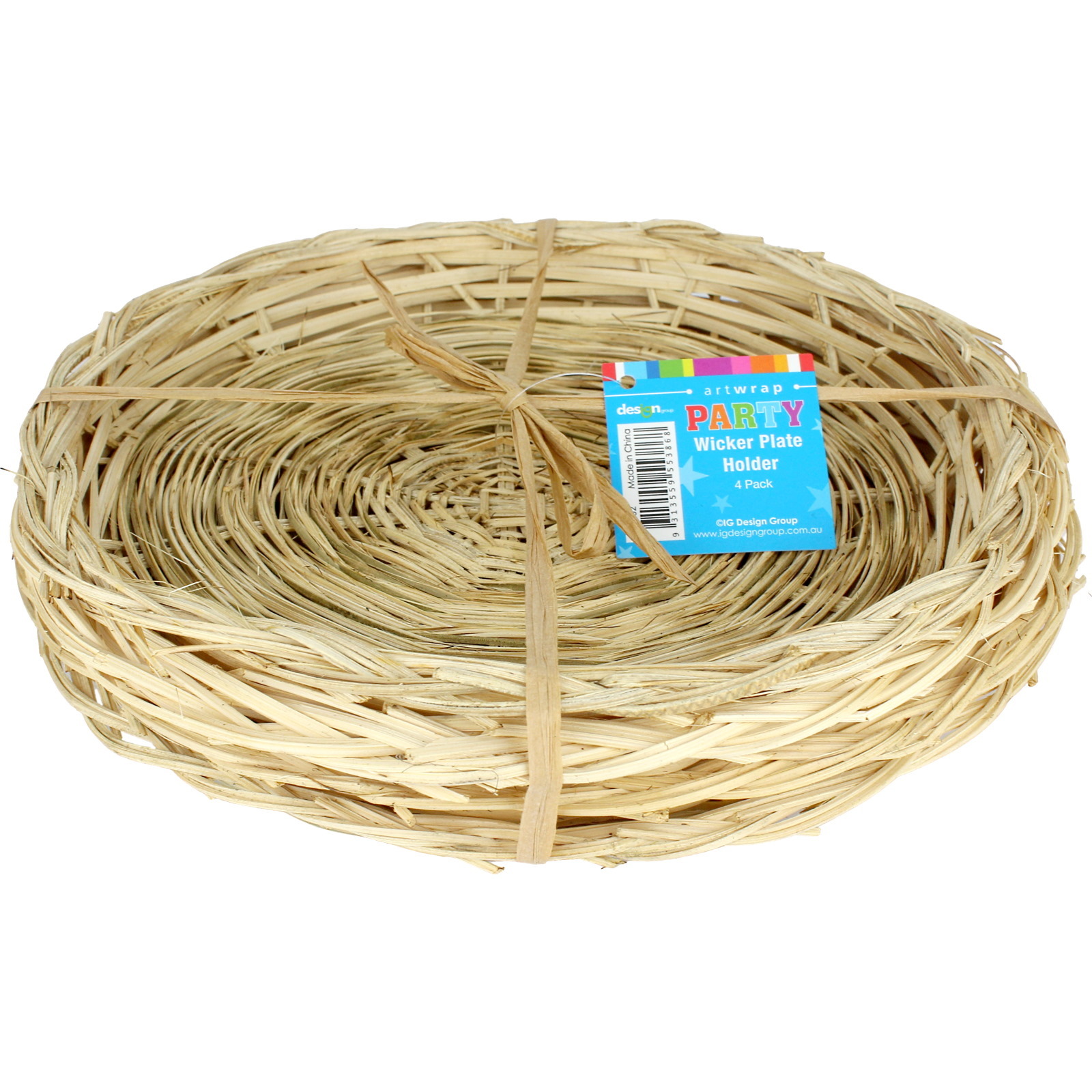 Wicker Plate Chargers (Pack of 4) Discount Party Supplies Discount