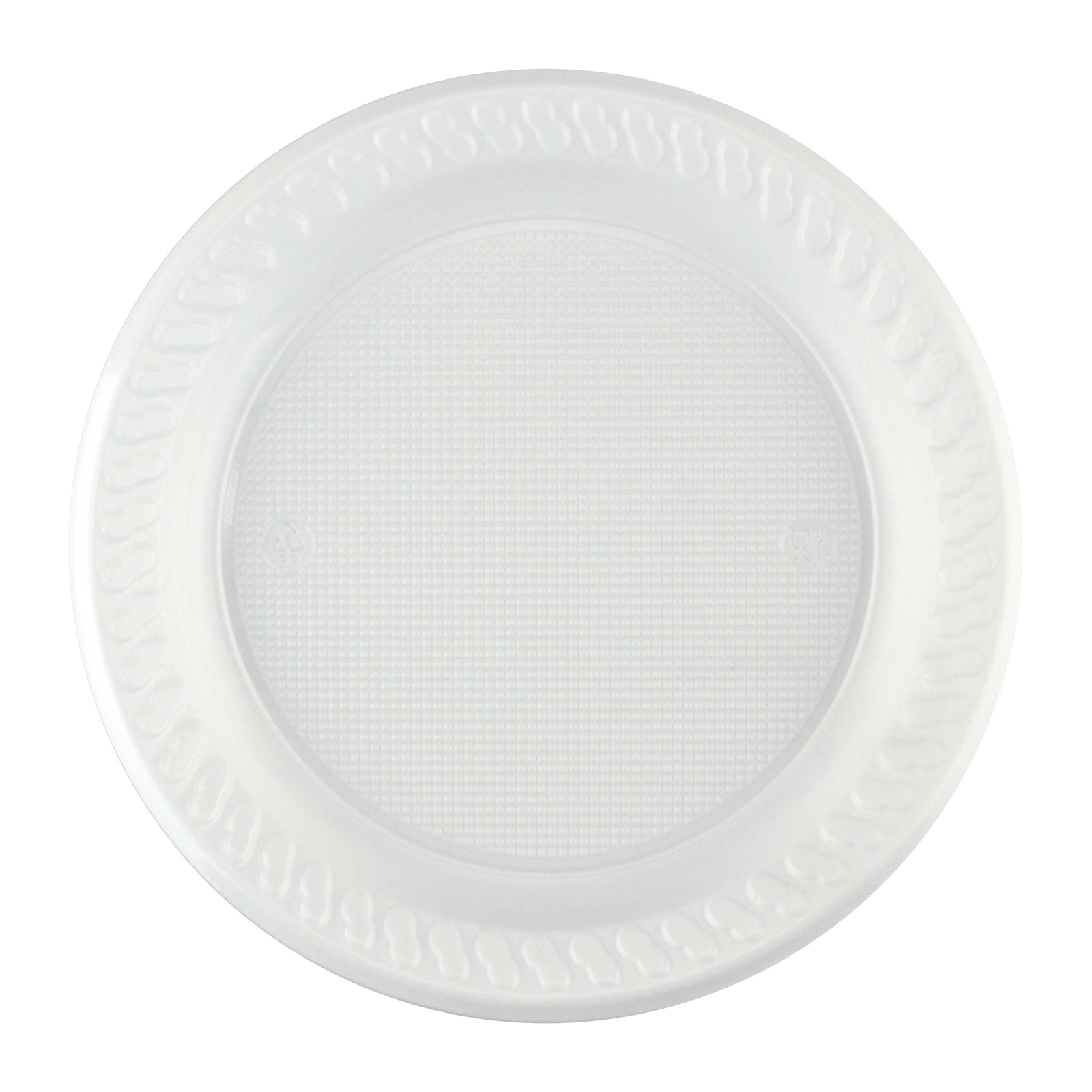 Everyday Living Reusable White Plastic Small Plates (Pack of 25)