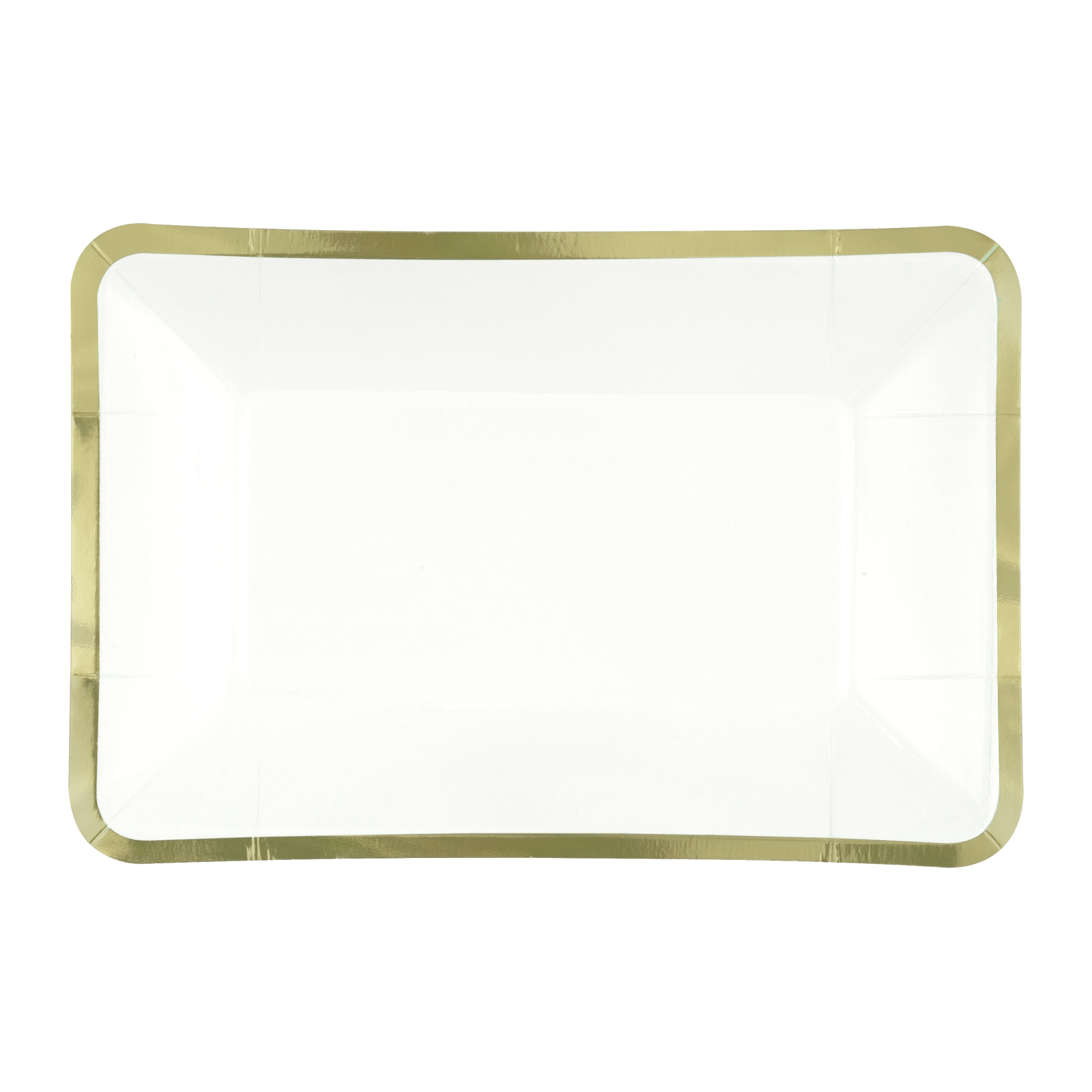 White Paper Appetizer Plates Golden Bumble Bee (Pack of 8) 