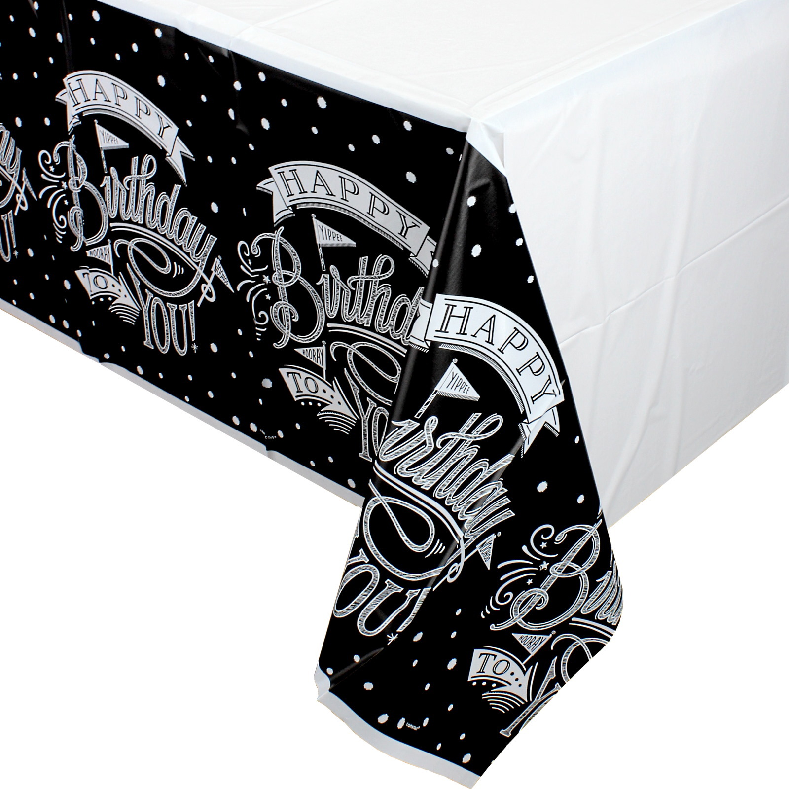 Hooray, It's Your Birthday Plastic Tablecloth