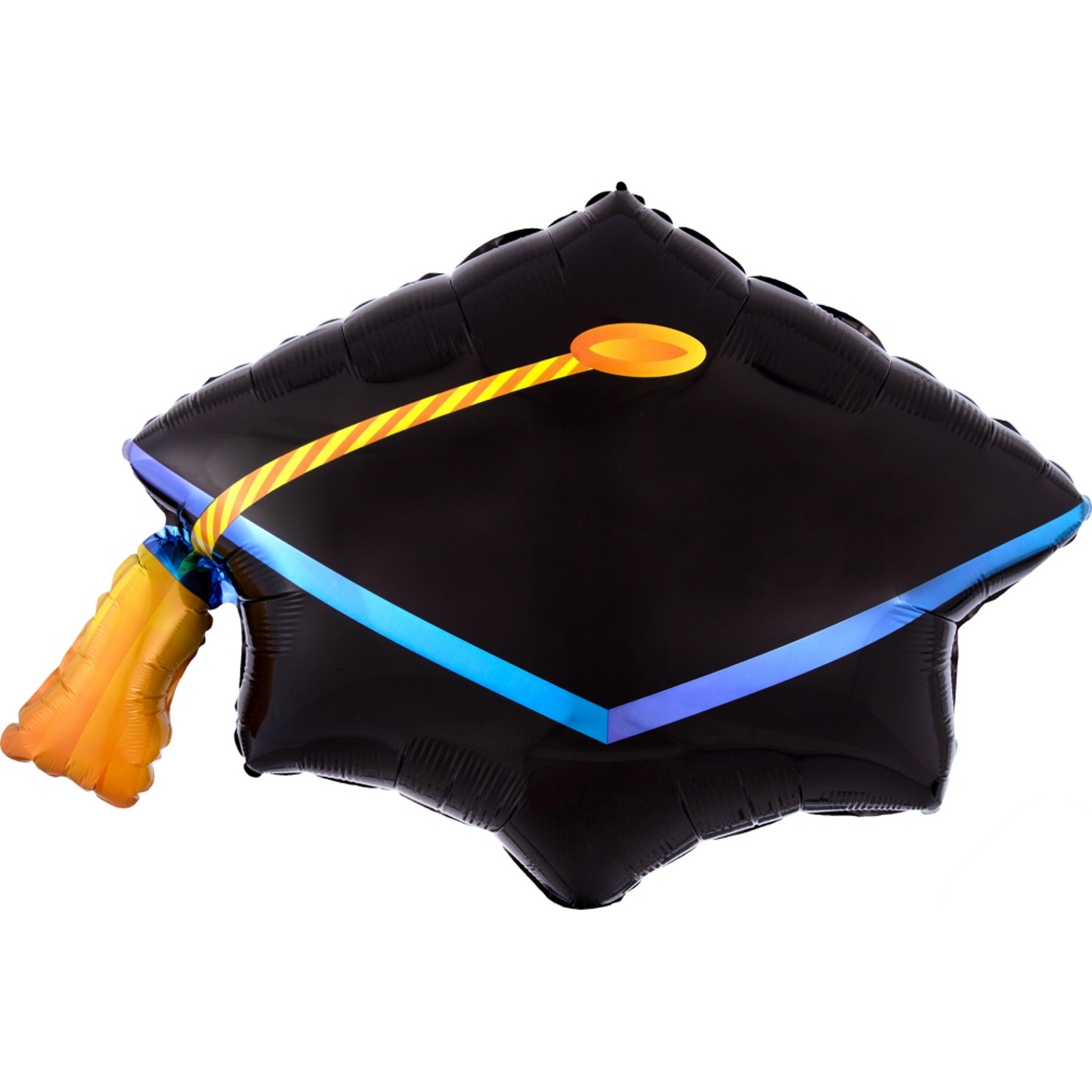 Black Graduation Cap Supershape Helium Balloon