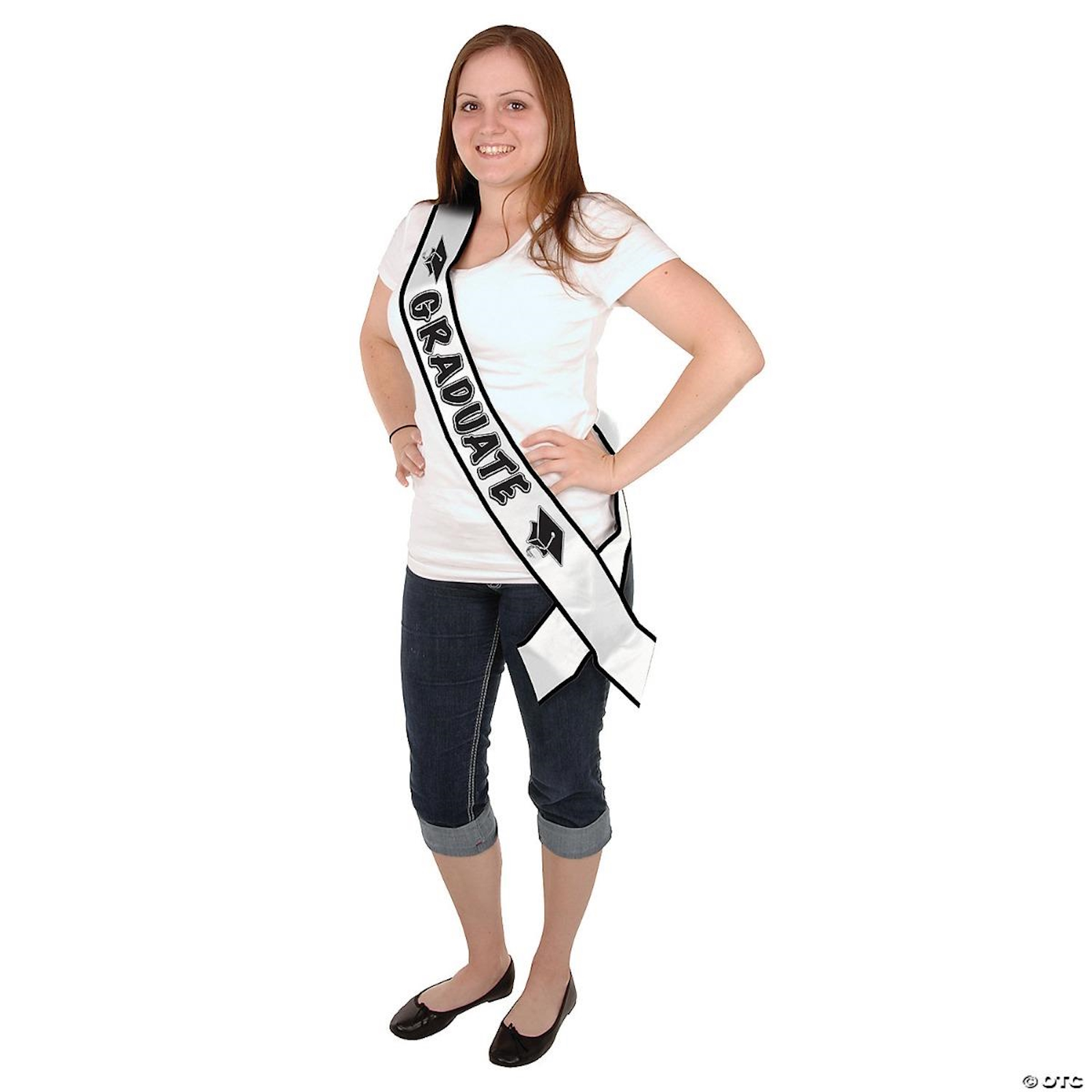 Graduate Satin Sash Adult Costume Accessory