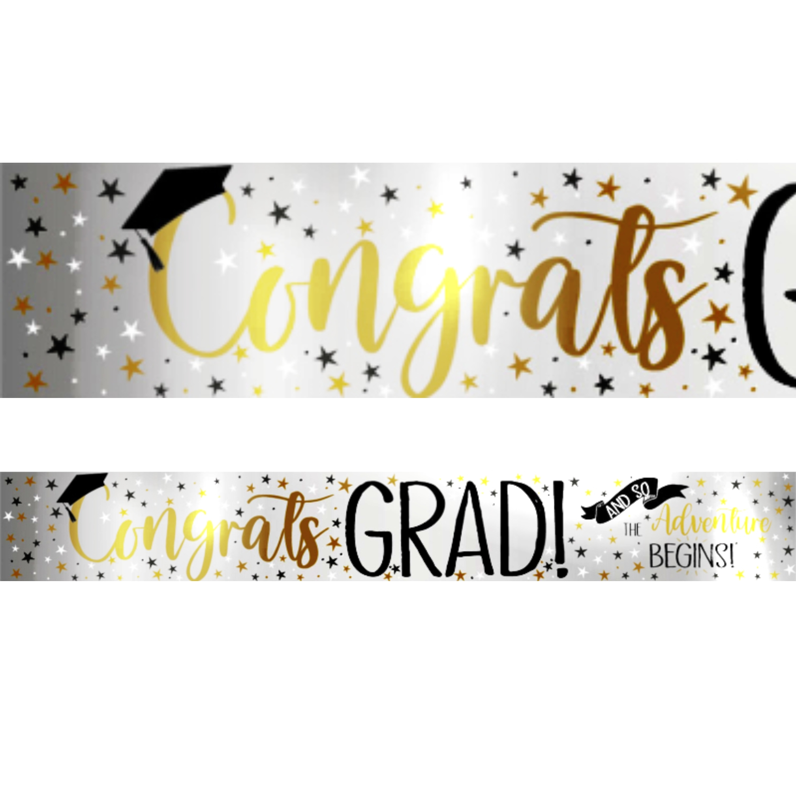 Congrats Grad Foil Banner