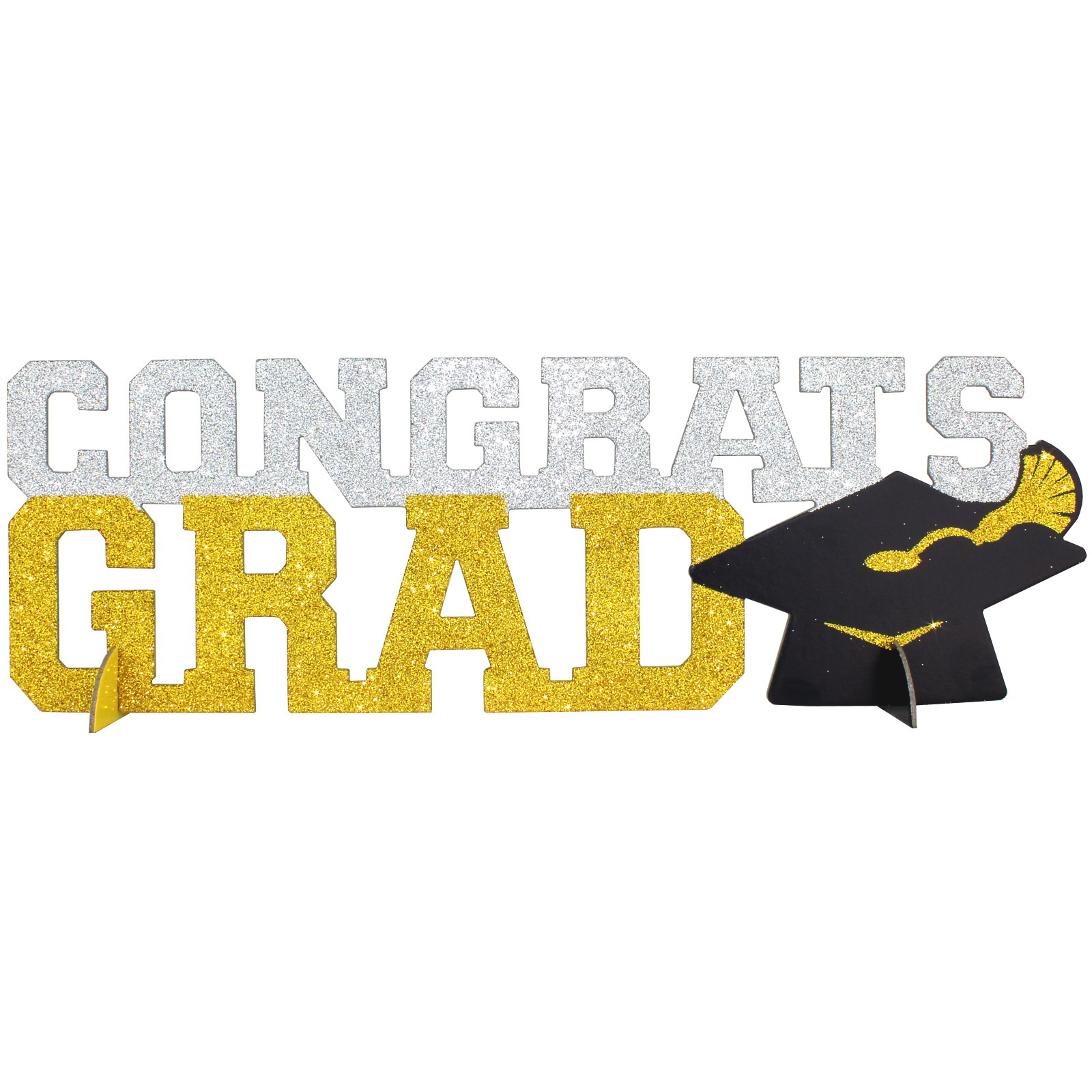 Congrats Grad Glitter Table Decoration