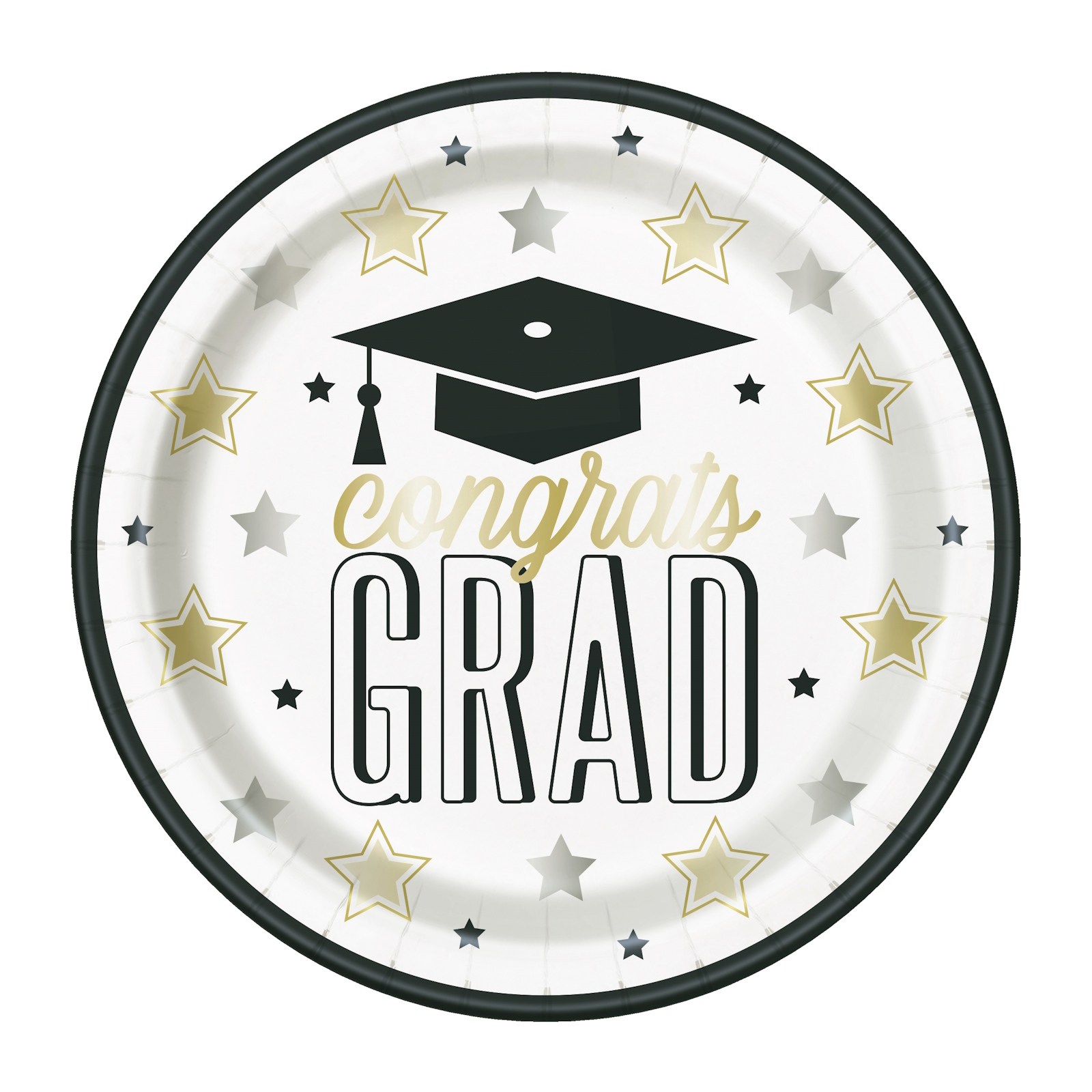 Dazzling Graduation Small Paper Plates (Pack of 8) 