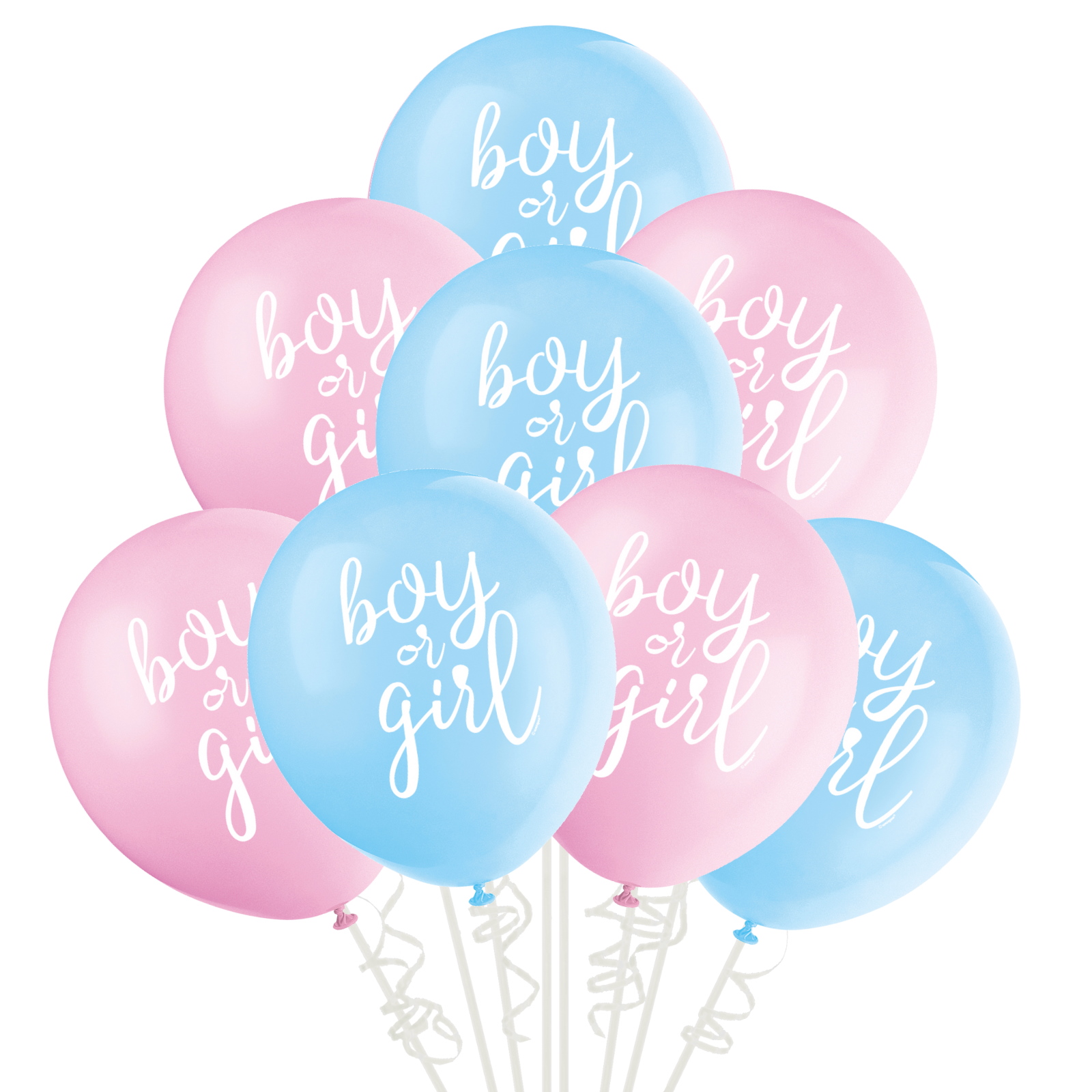 Boy or Girl? Balloons (Pack of 8)