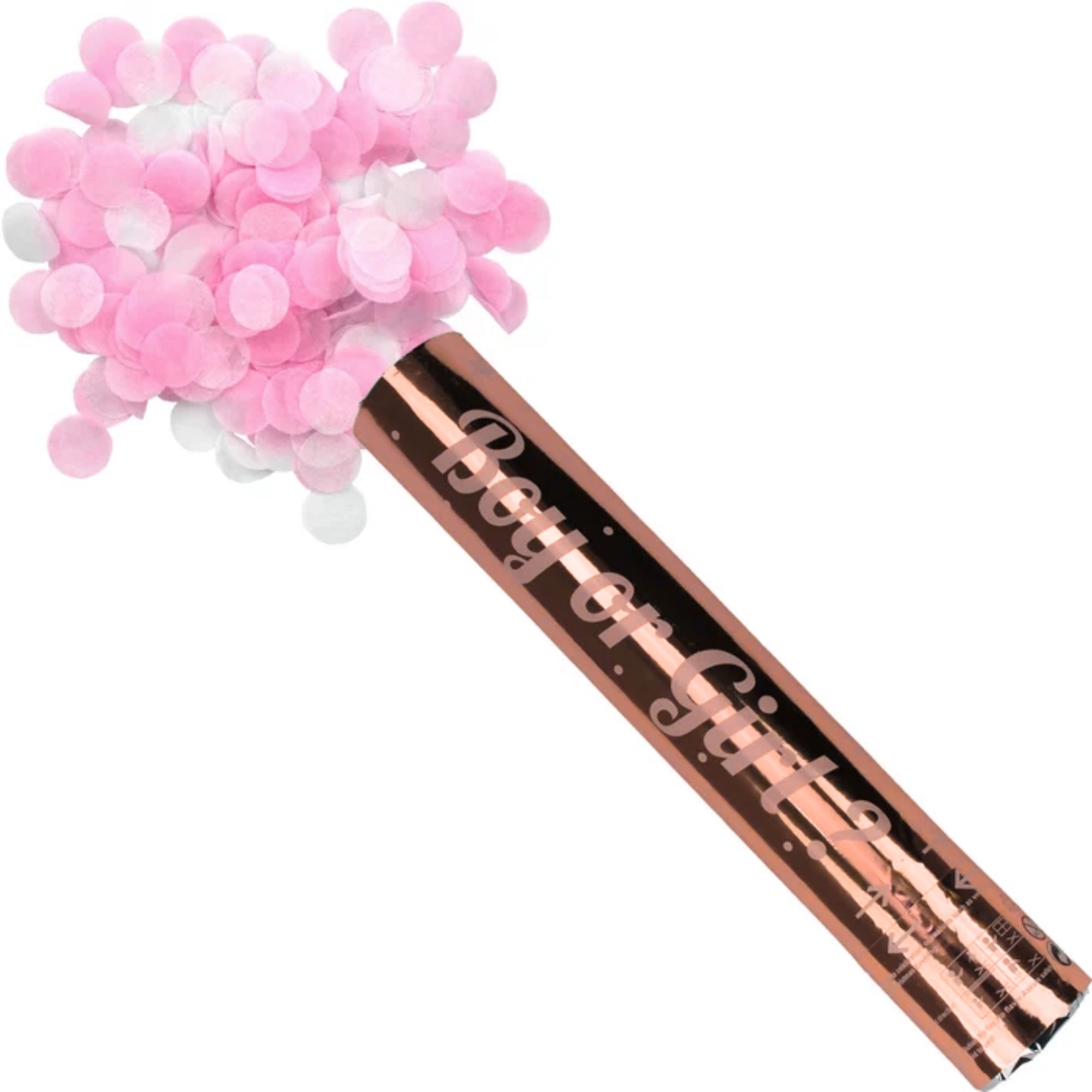 Gender Reveal Pink Confetti Twist Popper
