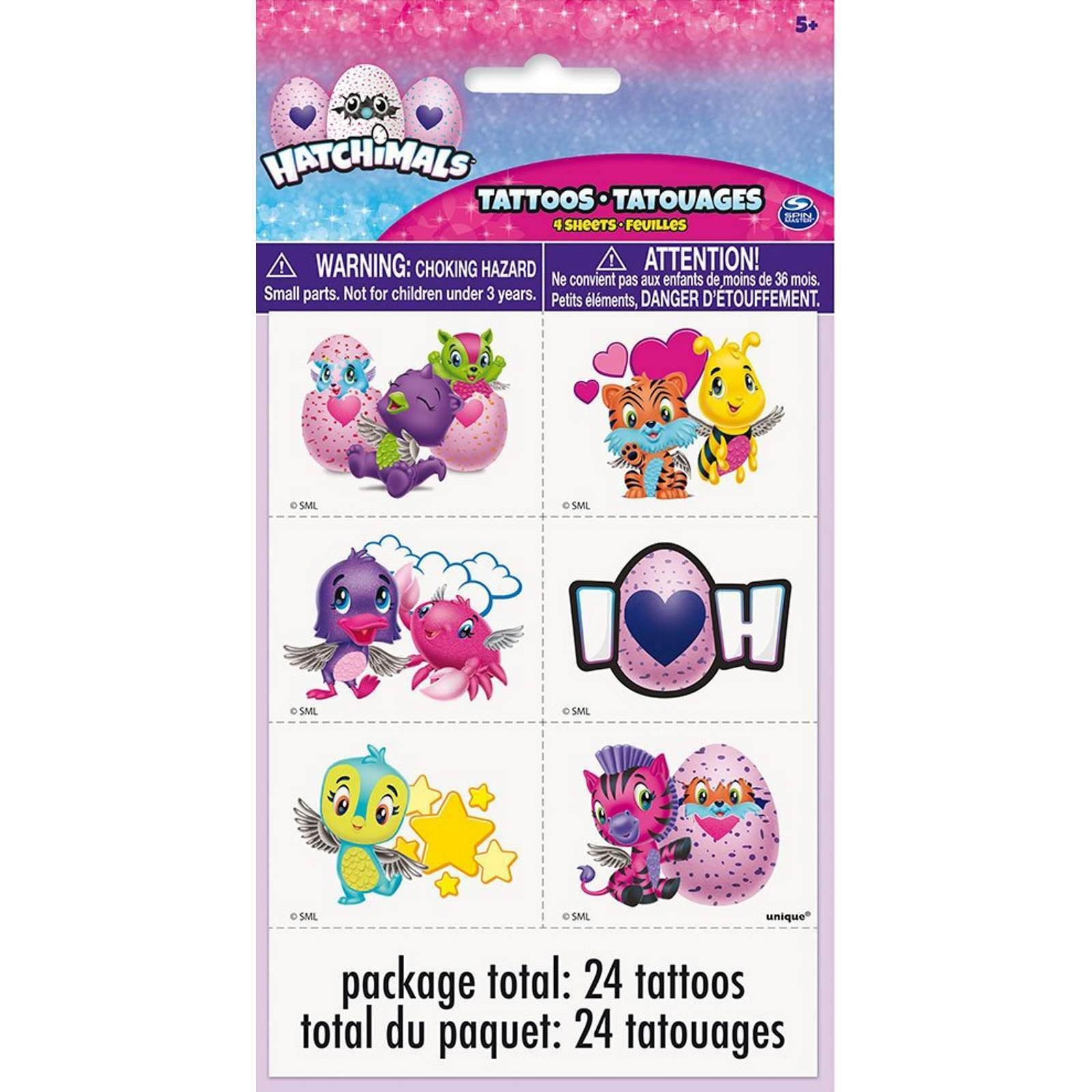 Hatchimals Tattoos (4 Sheets)