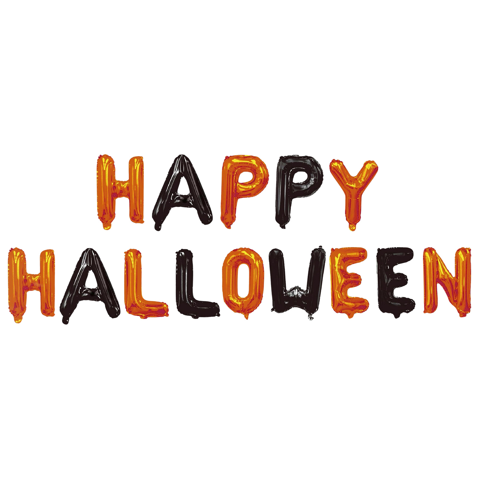 Happy Halloween Foil Letter Balloon Banner (Air Fill) 