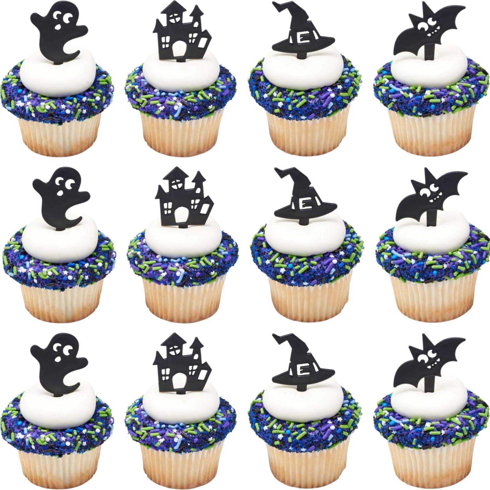 Spooky Fun Plastic Picks (Pack of 12)
