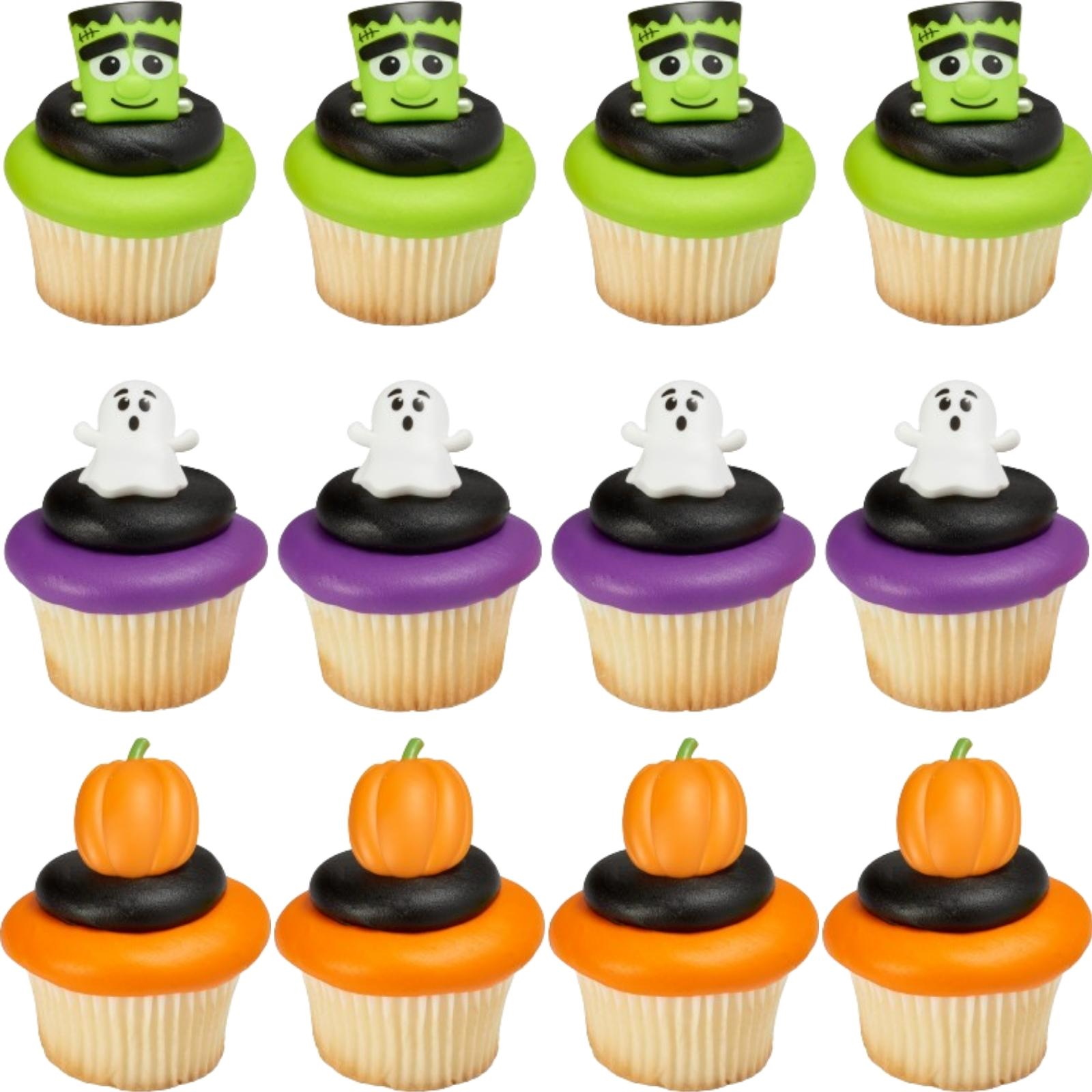 Spooky Character Cupcake Rings (Pack of 12)