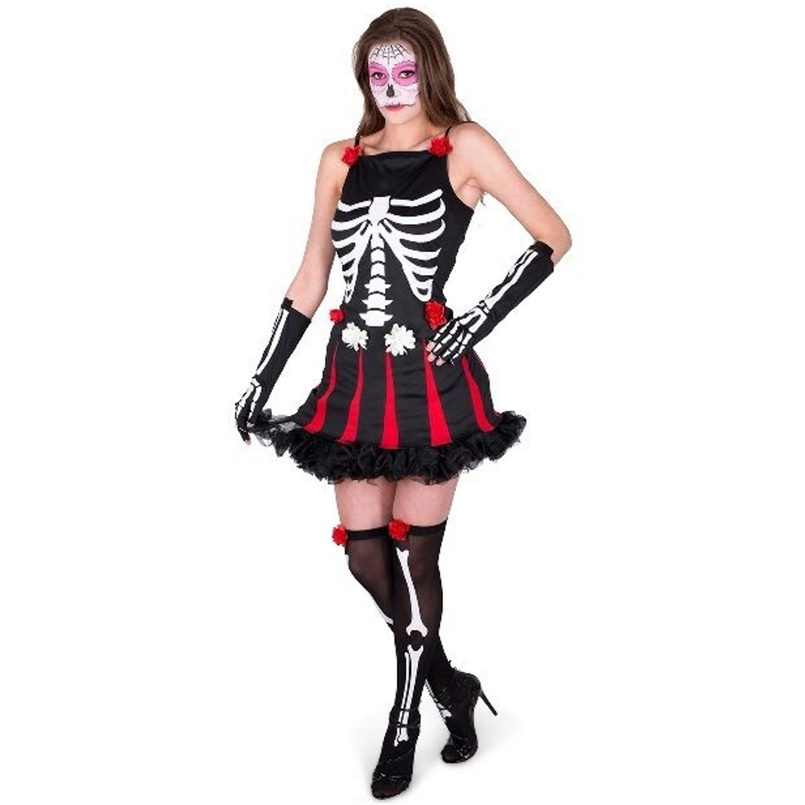 Day Of The Dead Ladies Costume Large