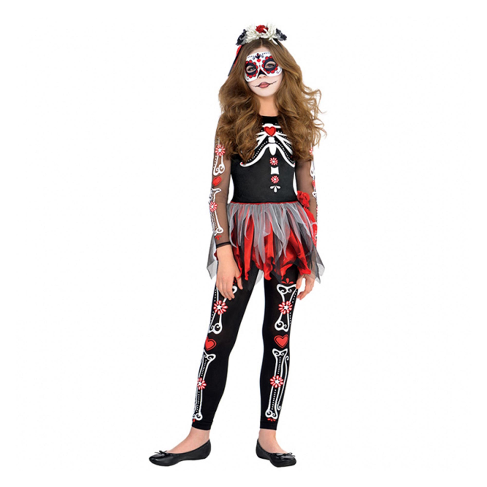 Scared to the Bone Girls Costume 8-10 Years