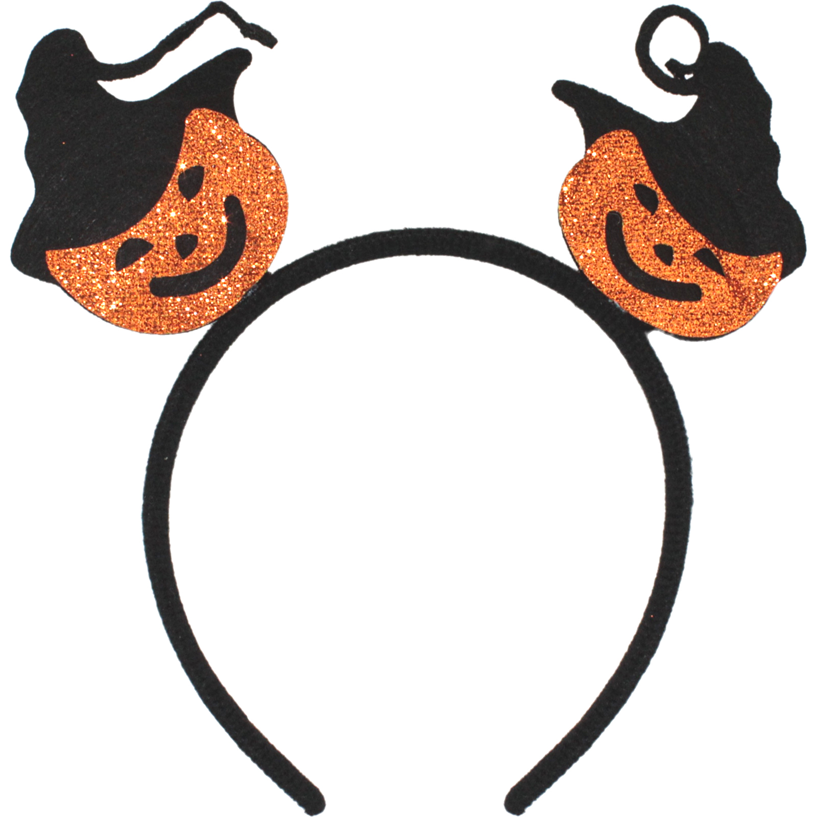 Witchy Pumpkin Glitter Headband 