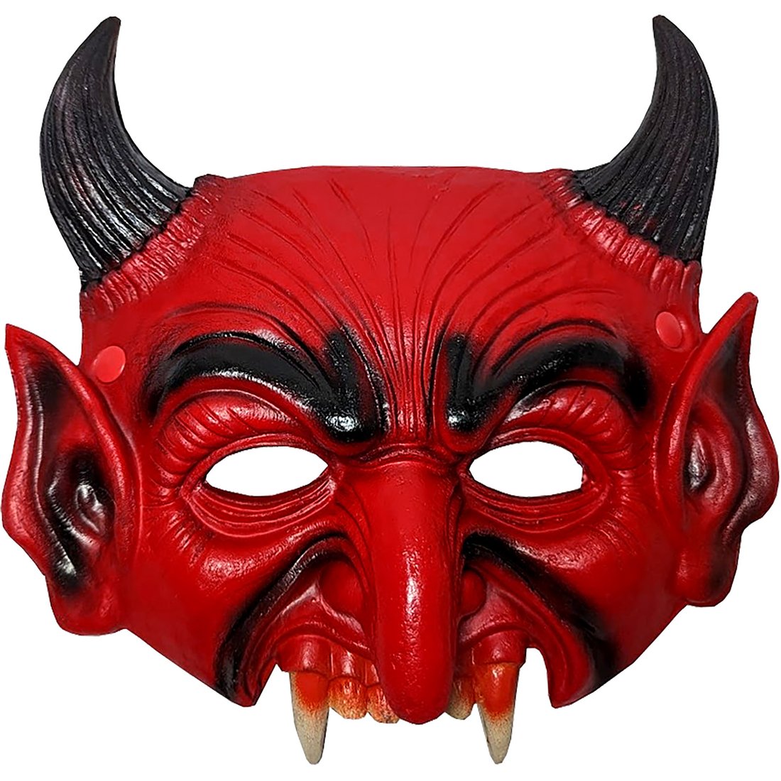 Devil Mask. Shop Horned Red Devil Foam Latex Mask | Halloween Adult Costumes Party ...