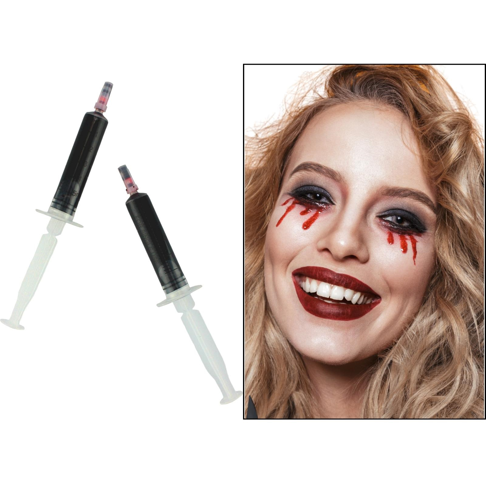 Fake Blood Makeup Syringes (Pack of 2)