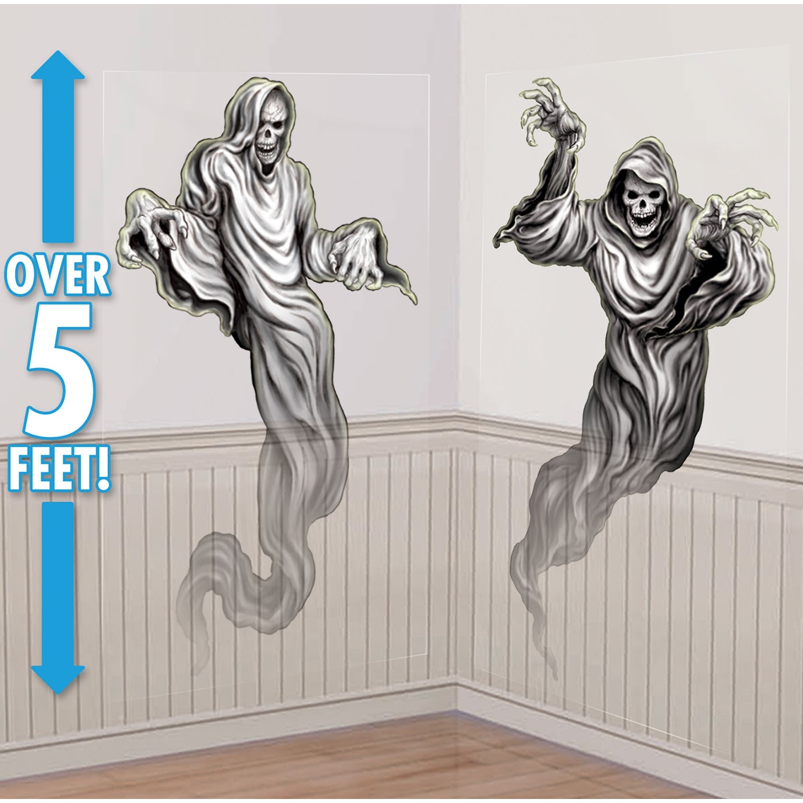 Halloween Ghost Scene Setter Wall Decorations