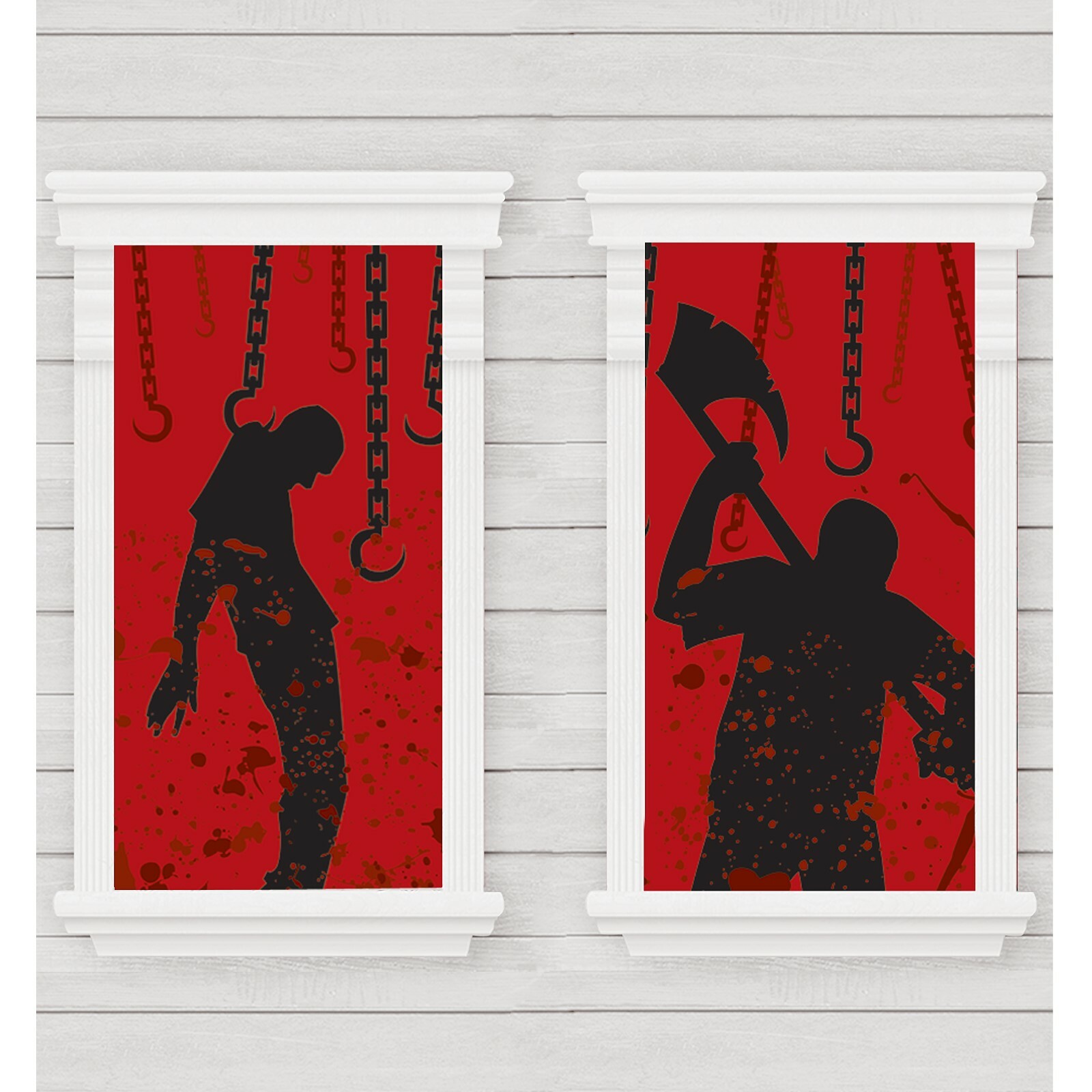 Bloody Massacre Window Decorations (Pack of 2)