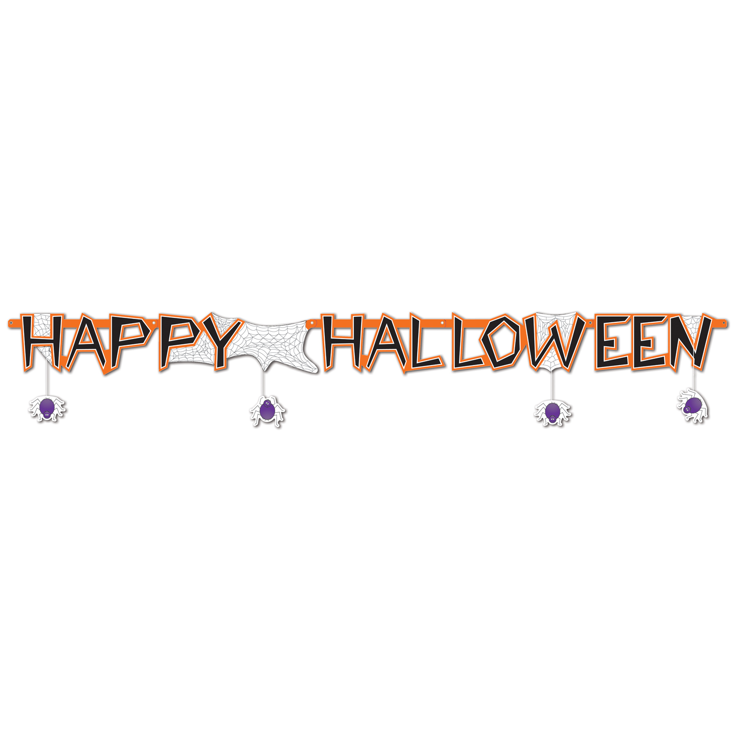 Large Happy Halloween Banner