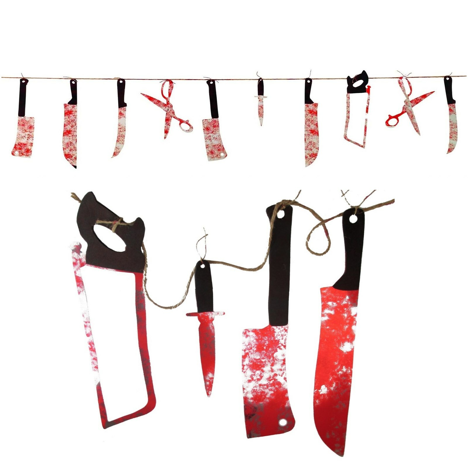 Bloody Weapon Garland 10pcs Halloween Items Unisex main image 0