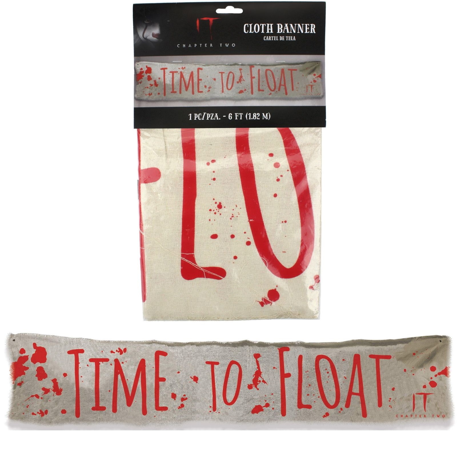 IT Chapter Two Time to Float Cloth Banner