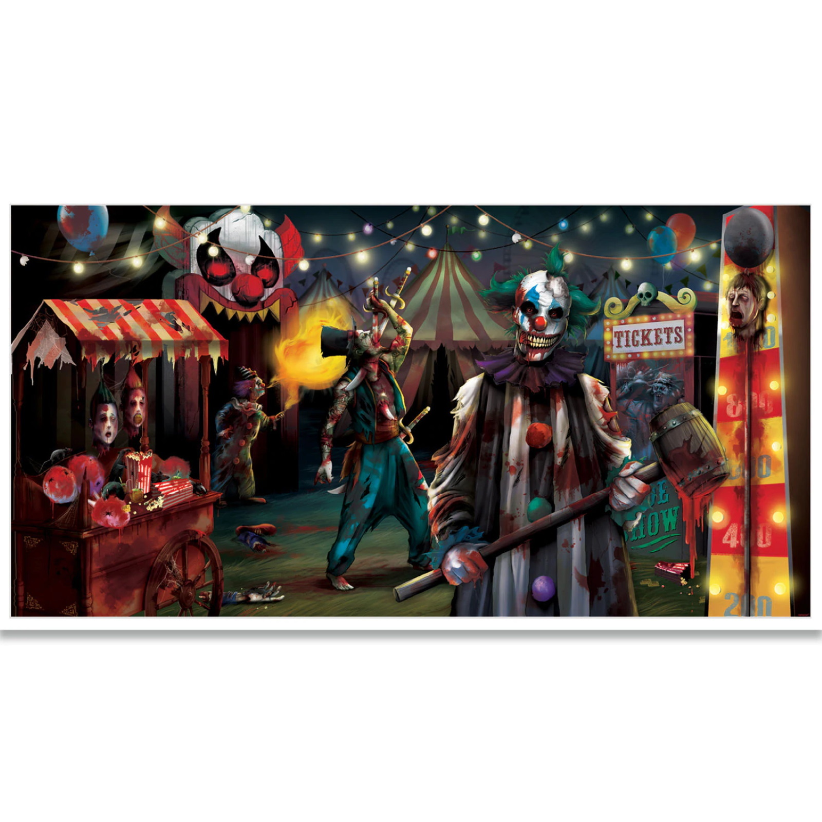 Creepy Carnival Side Show Banner