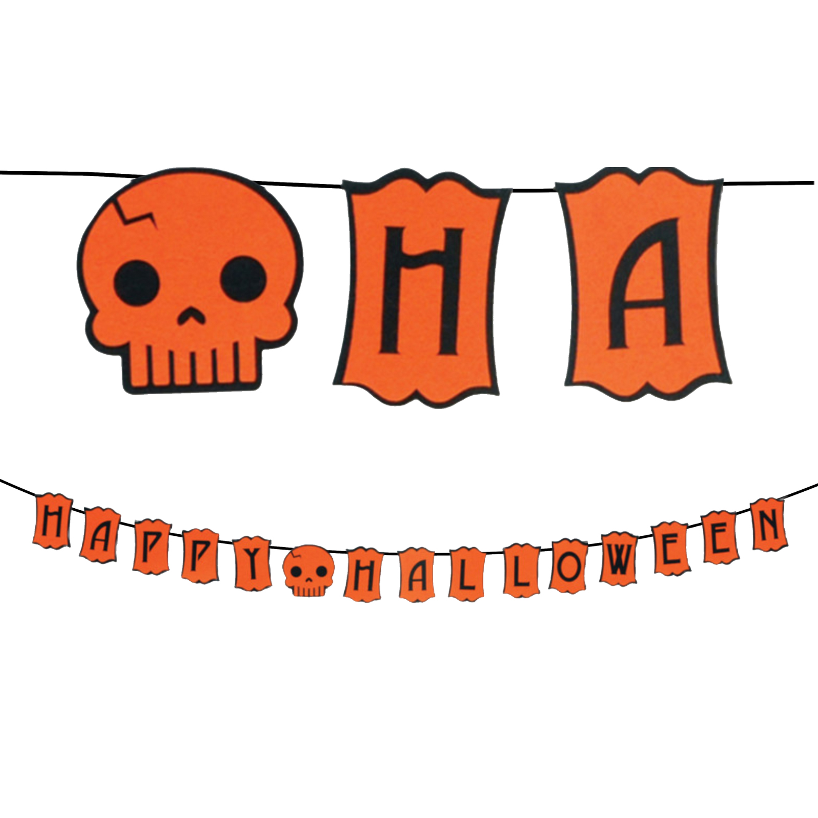 Happy Halloween Felt Pennant Banner  