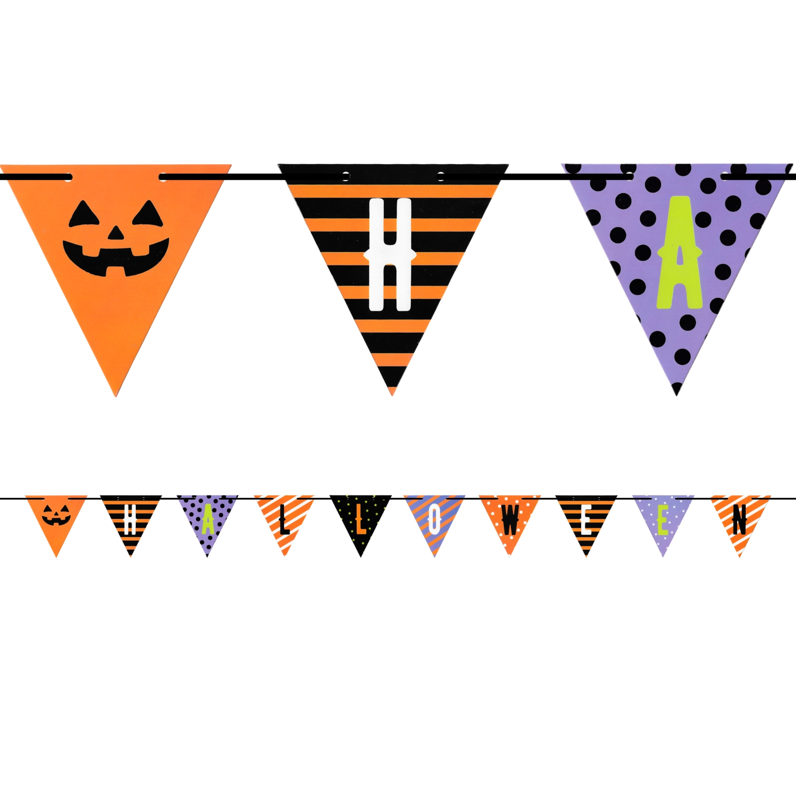 Festive Halloween Flag Banner 5m