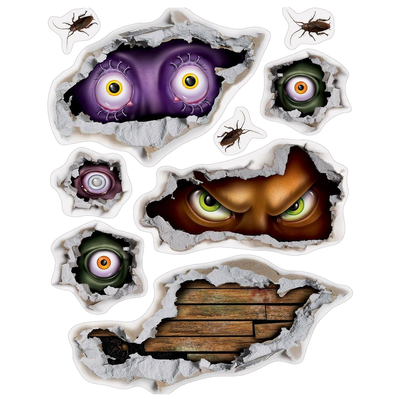 Insta Theme Creepy Eyes Peel and Place (9 Pieces)