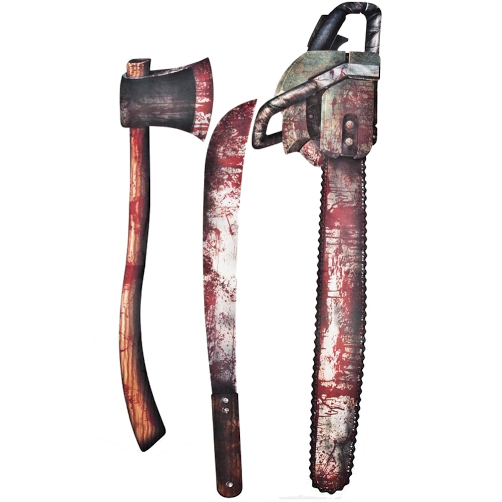 Bloody Weapon Cutout Decorations (Pack of 3)