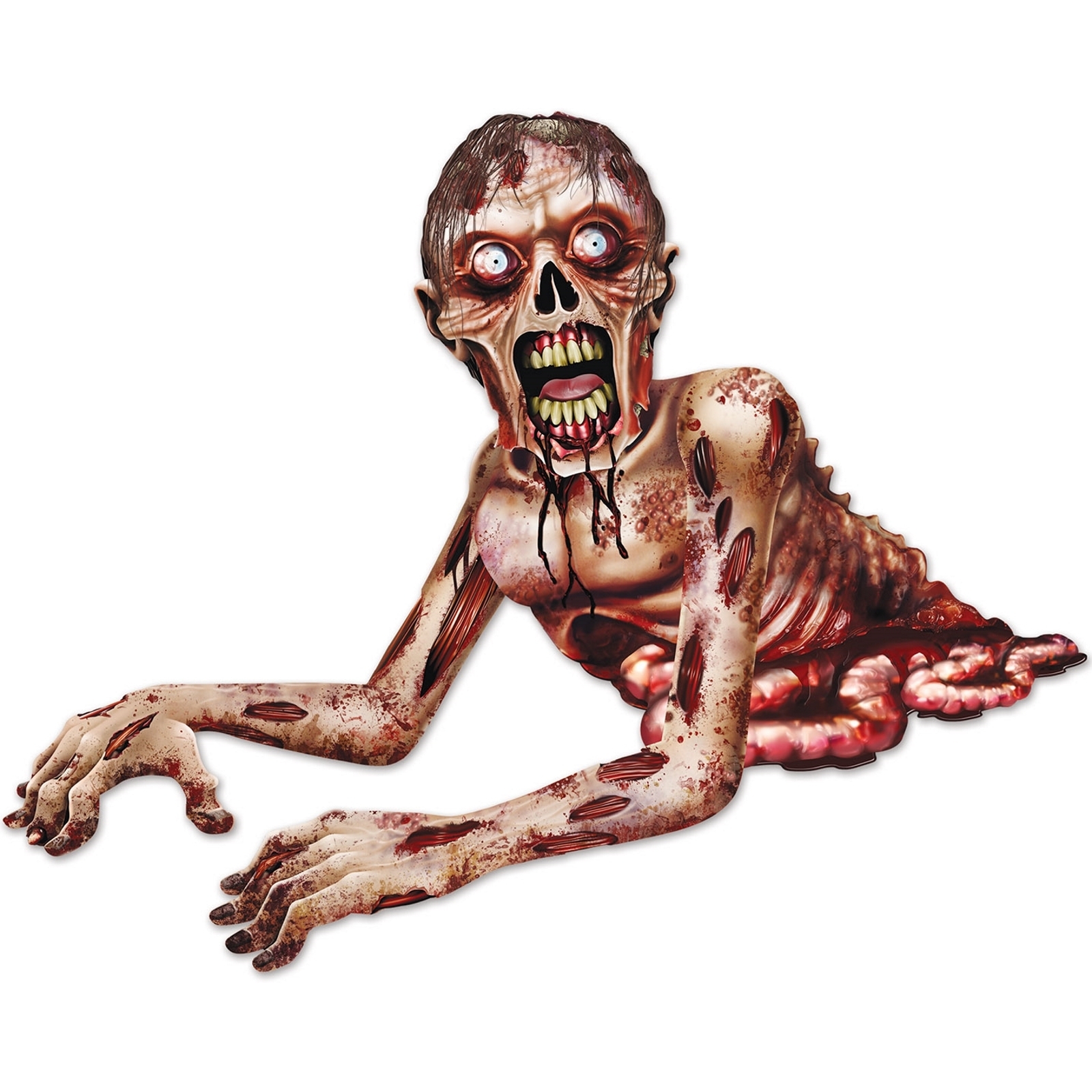 Jointed Zombie Crawler Decoration