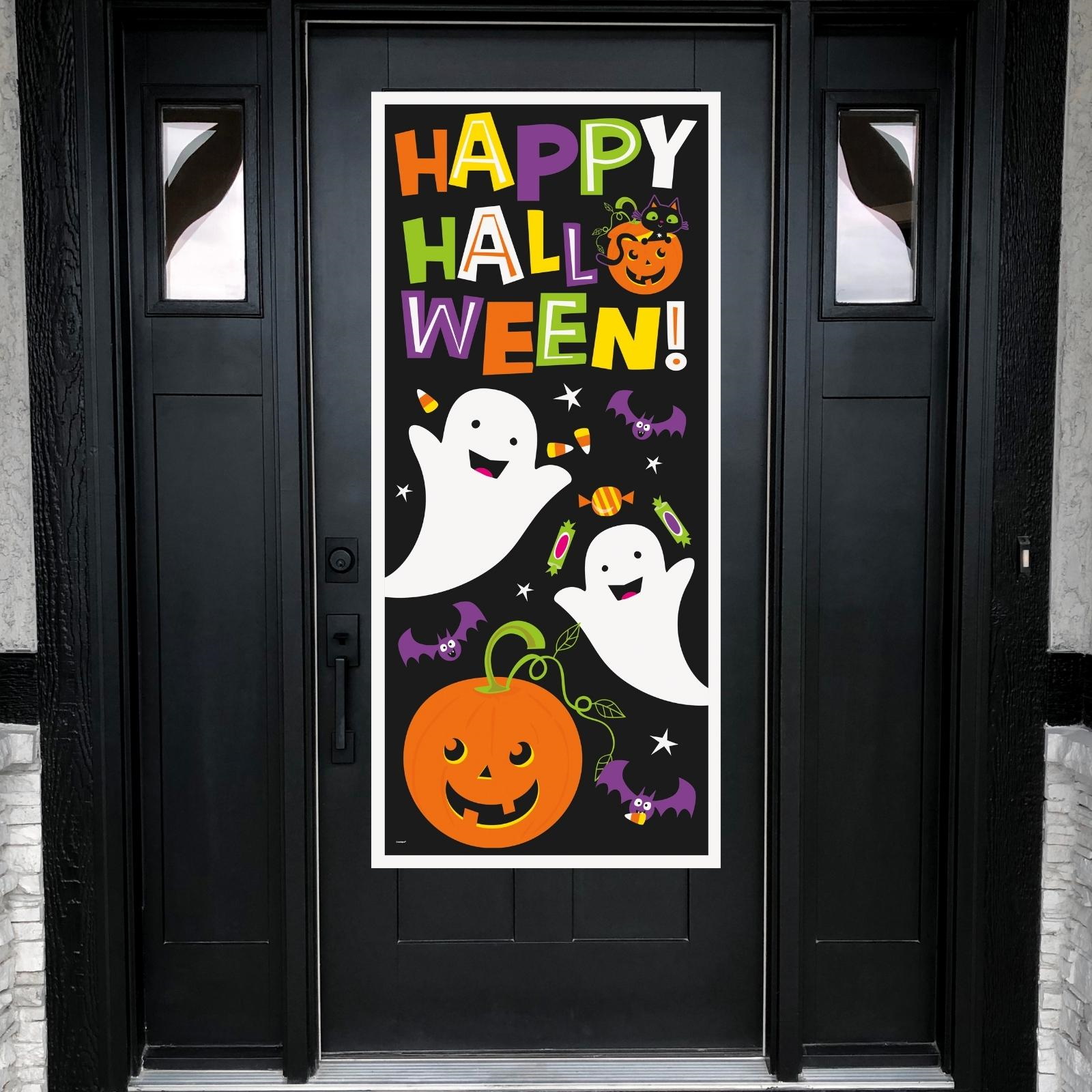 Cat & Pumpkin Door Cover