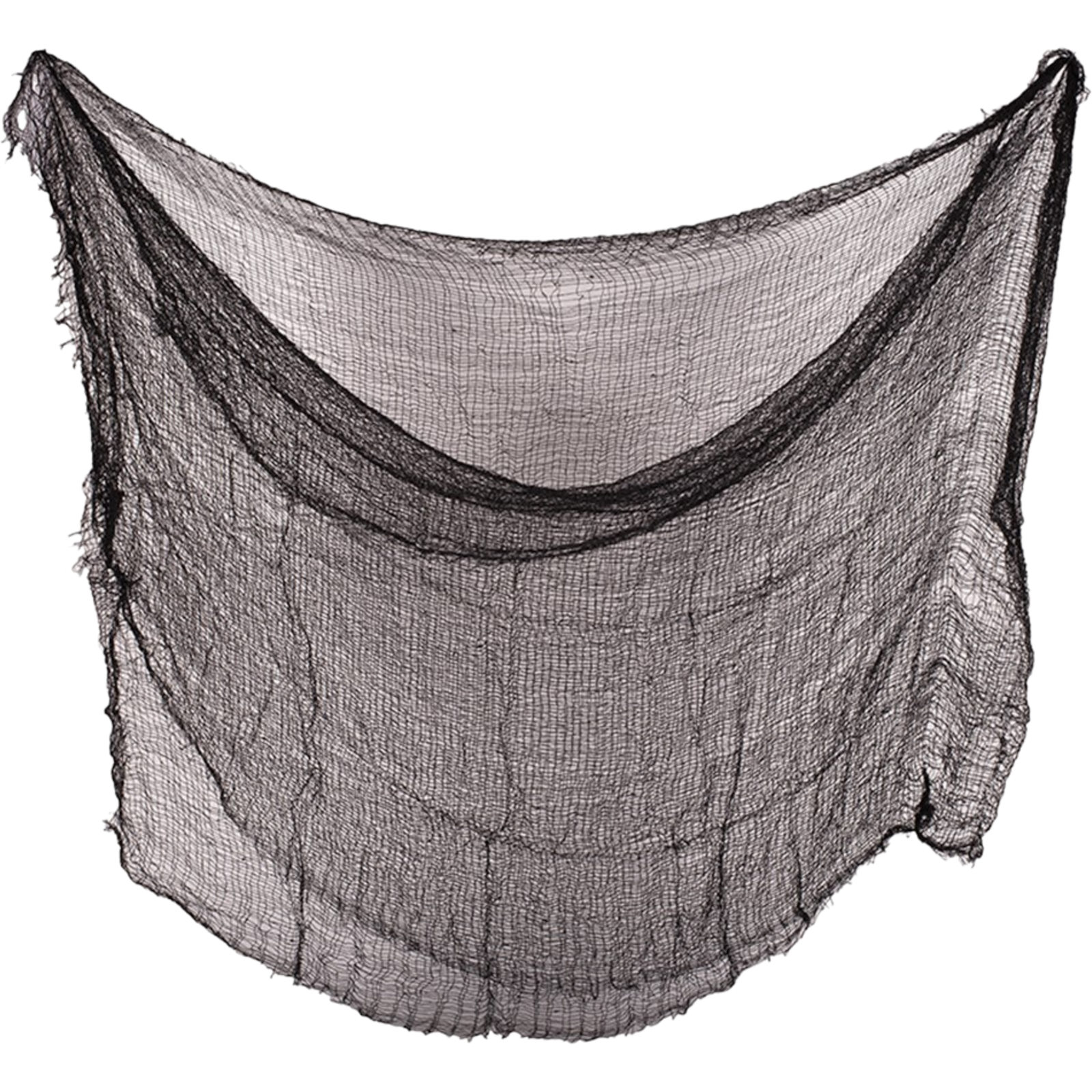 Black Tattered Gauze Drape Decoration 