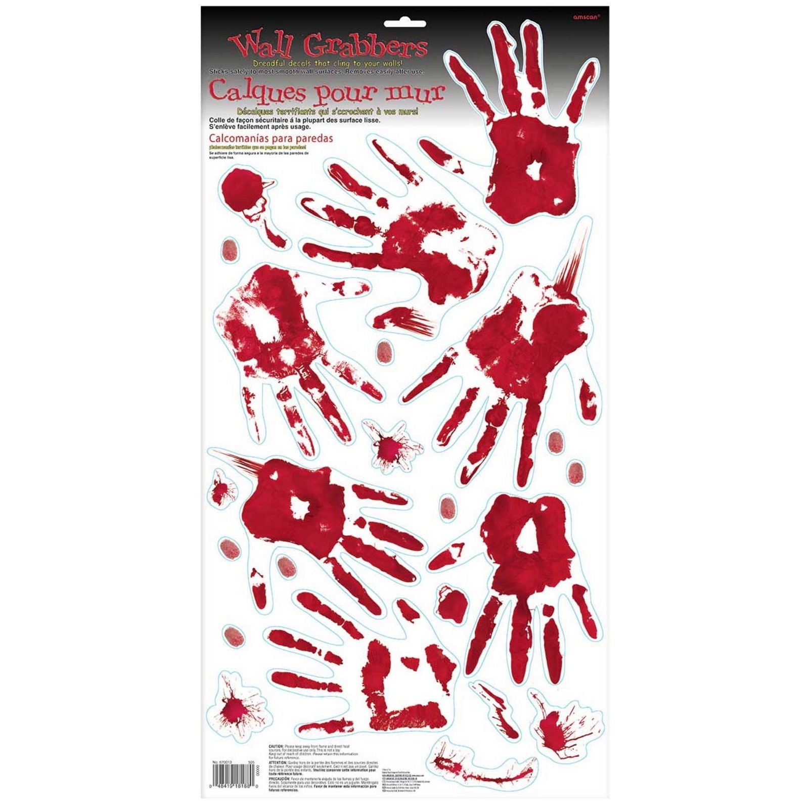 Bloody Hand Print Decals